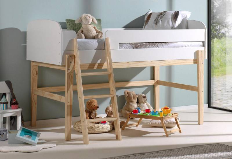 Vipack Hochbett »Kiddy«, (Made in Europe), inkl. Lattenrost, MDF-Oberfläche von vipack