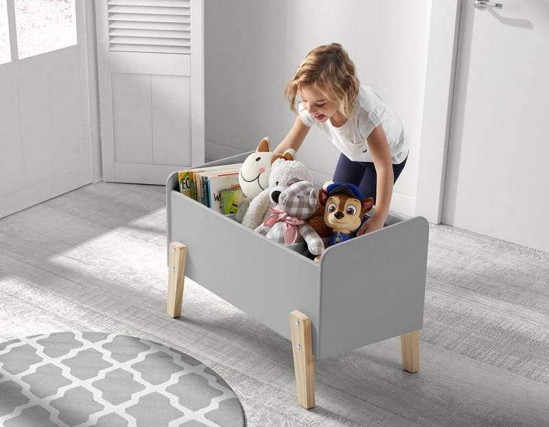 Vipack Spielzeugtruhe »Kiddy«, (Made in Europe), MDF-Oberfläche von vipack