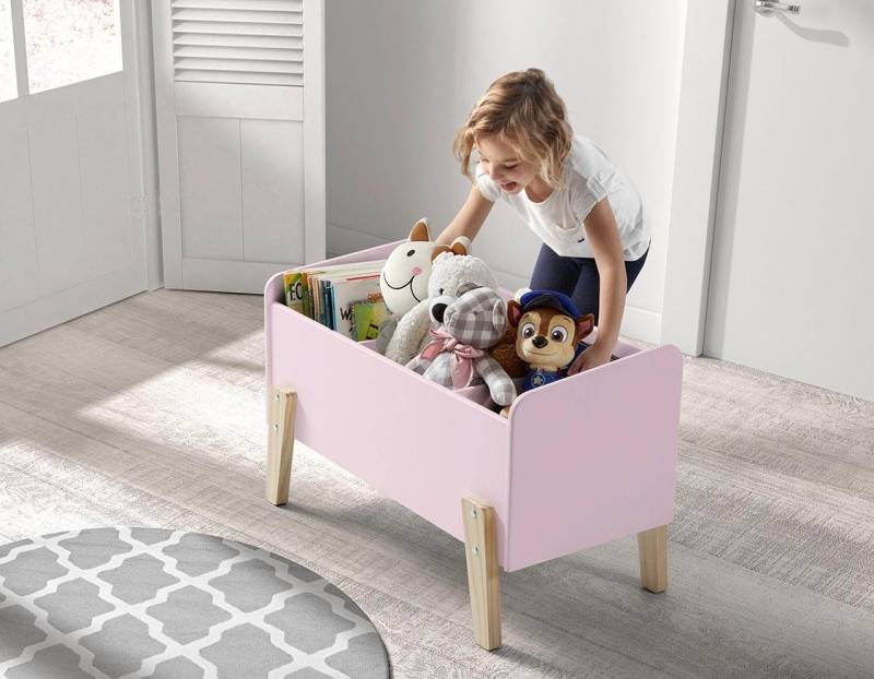 Vipack Spielzeugtruhe »Kiddy«, (Made in Europe), MDF-Oberfläche von vipack