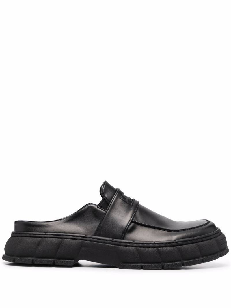 Virón backless chunky-sole loafers - Black von Virón