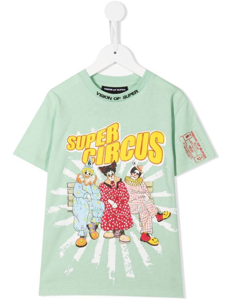 Vision Of Super Kids Super Circus-print T-shirt - Green von Vision Of Super Kids