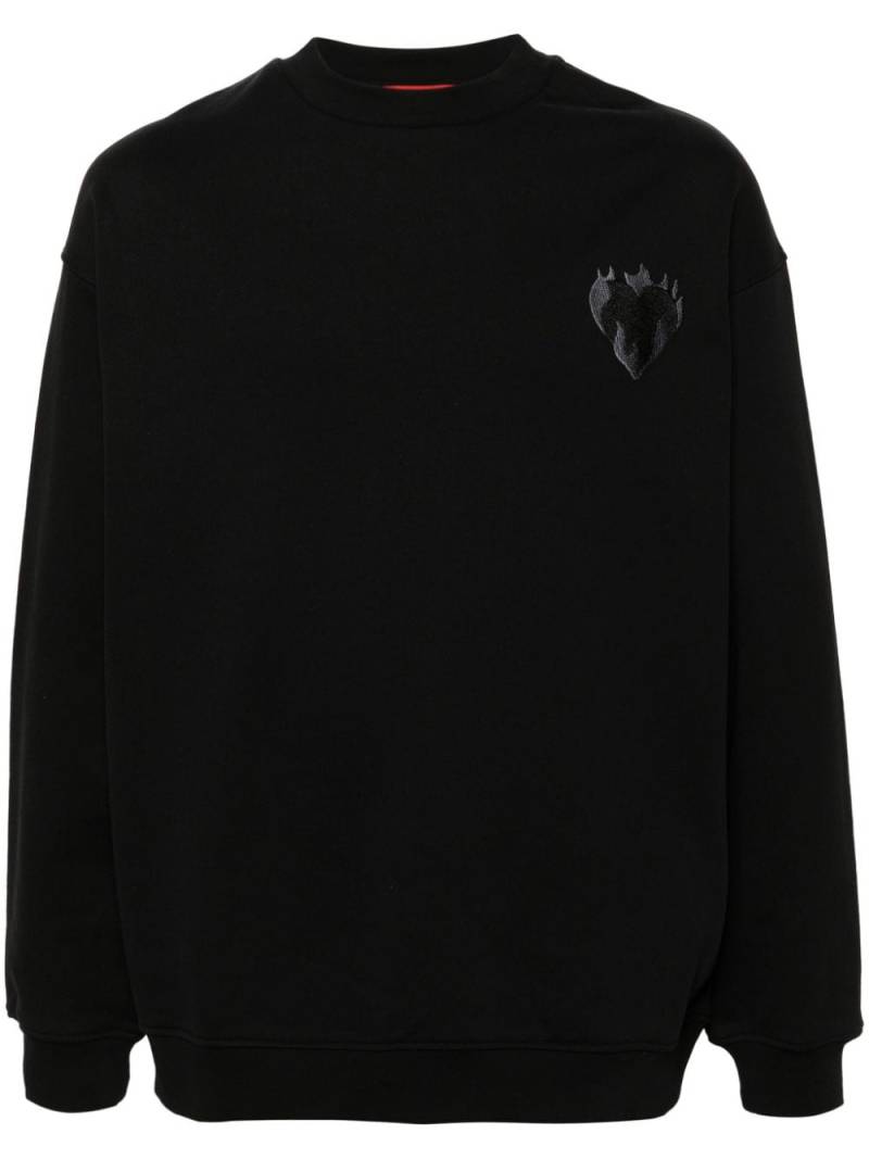 Vision Of Super Flaming Heart sweatshirt - Black von Vision Of Super