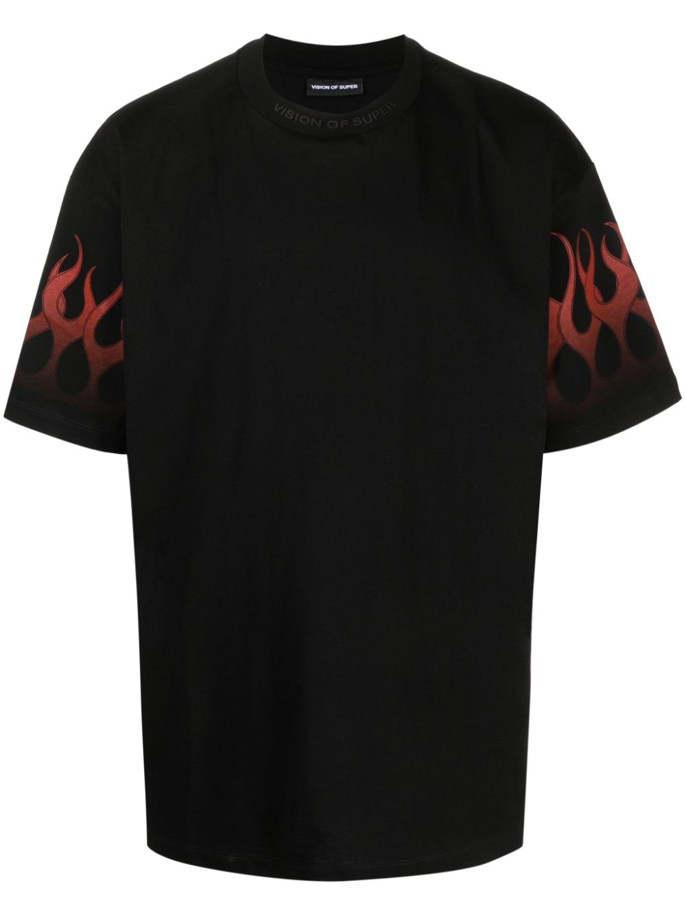 Vision Of Super Red Flames cotton T-shirt - Black von Vision Of Super