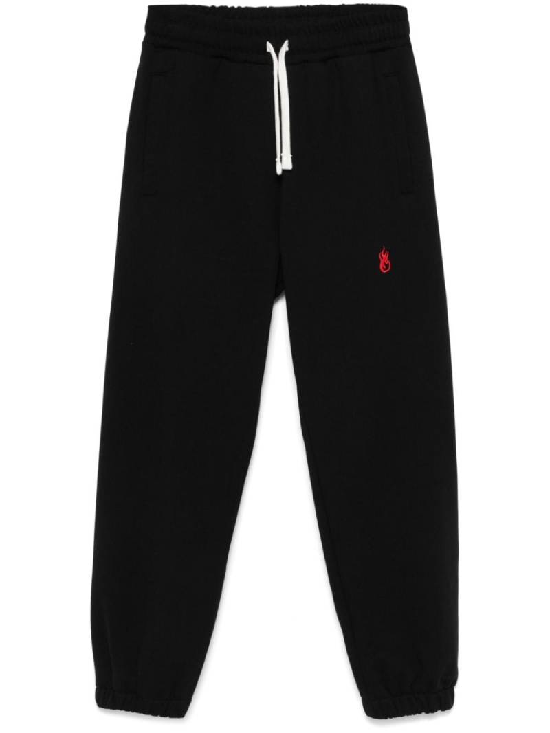 Vision Of Super embroidered-flame track pants - Black von Vision Of Super