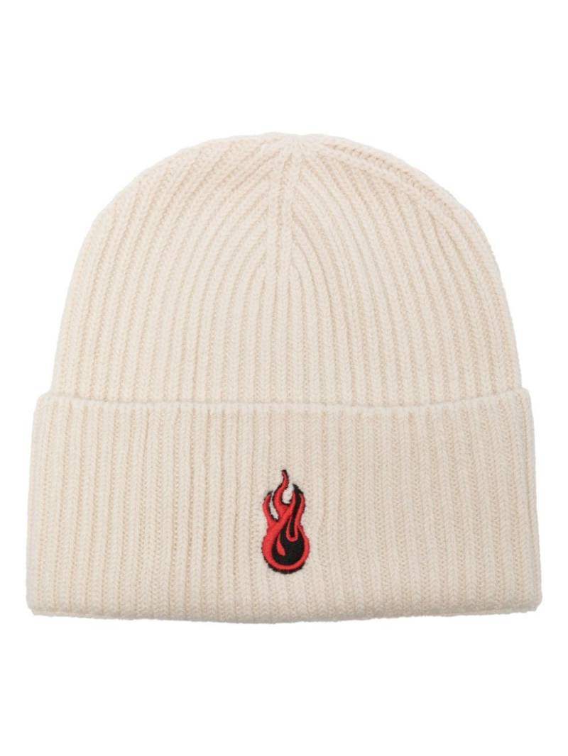 Vision Of Super flame-embroidery beanie - Neutrals von Vision Of Super