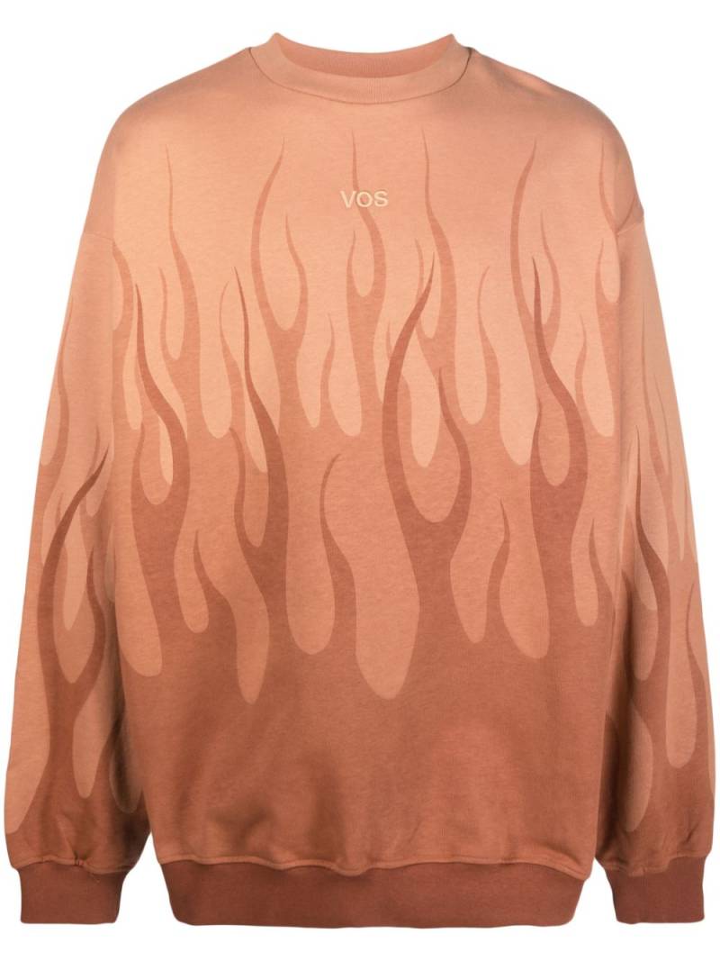 Vision Of Super flame-printed sweatshirt - Brown von Vision Of Super