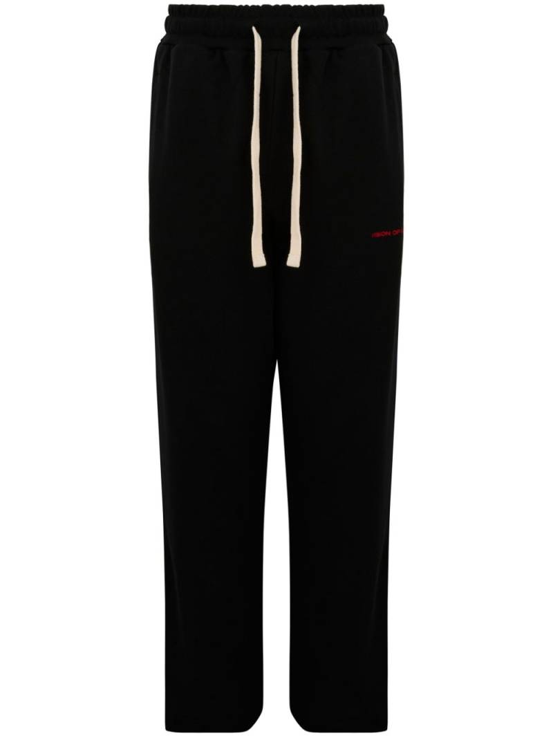 Vision Of Super logo-patch track pants - Black von Vision Of Super