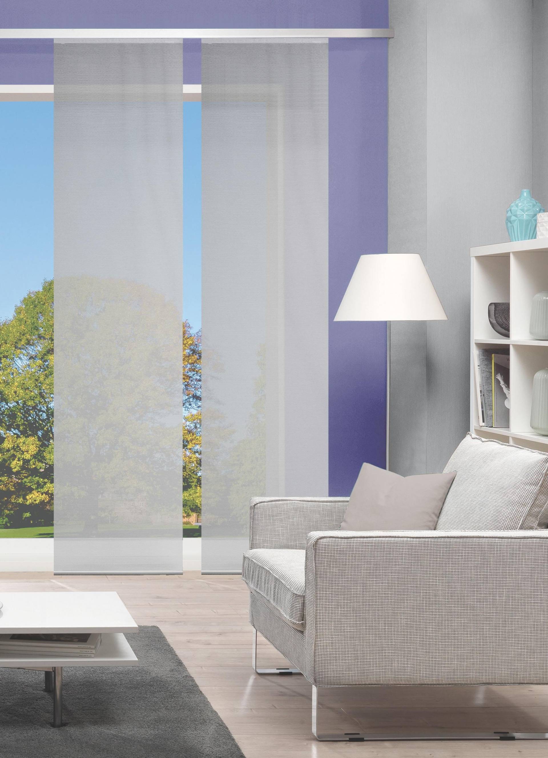 Vision S Schiebegardine »2ER SET ROM«, (2 St.), HxB: 260x60, Schiebevorhang 2er Set Uni Vision S Schiebegardine »2ER SET ROM«, (2 St.), HxB: 260x60, Schiebevorhang 2er Set Uni von Vision S