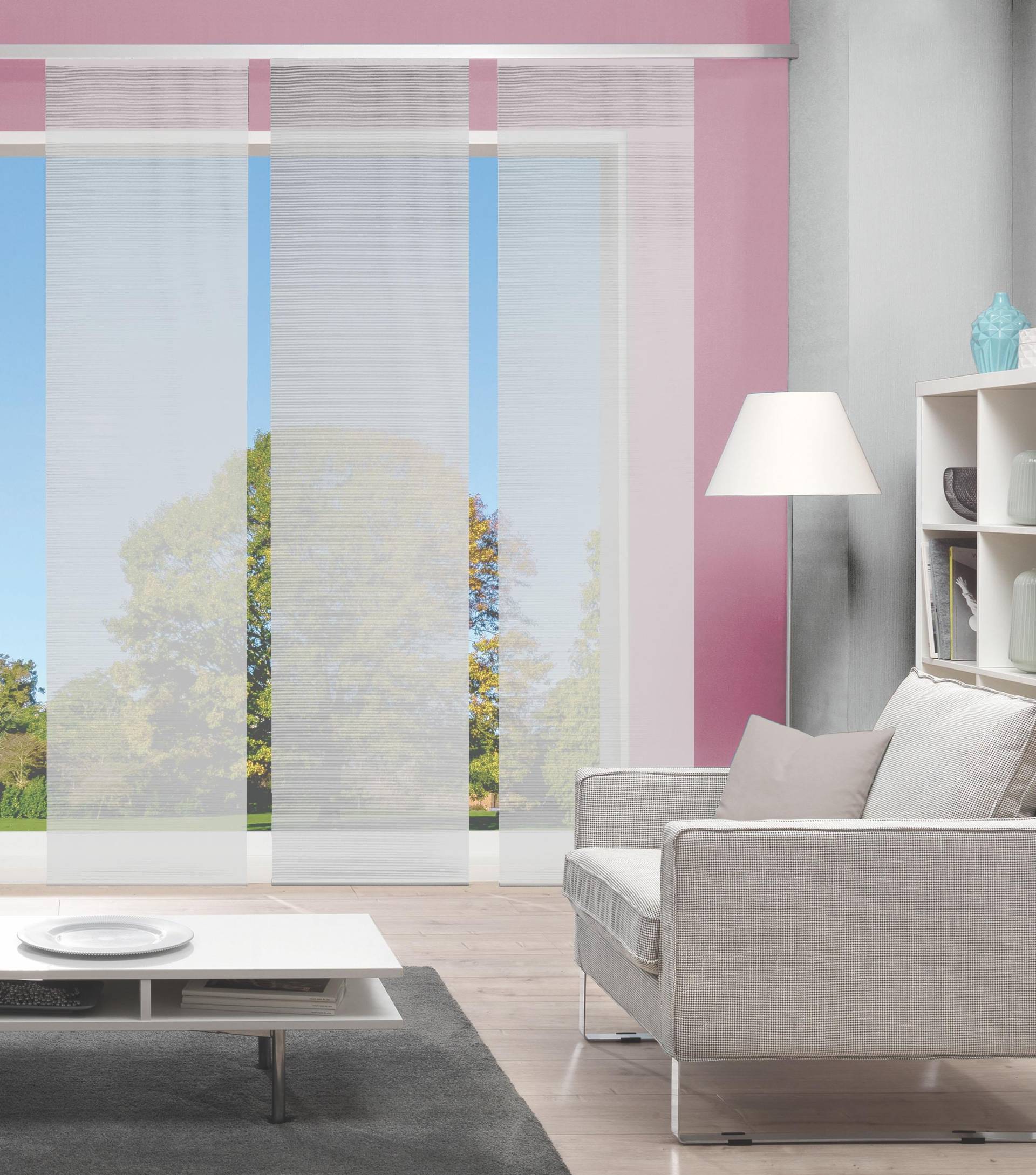 Vision S Schiebegardine »3ER SET ROM«, (3 St.), HxB: 260x60, Schiebevorhang 3er Set Uni Vision S Schiebegardine »3ER SET ROM«, (3 St.), HxB: 260x60, Schiebevorhang 3er Set Uni von Vision S