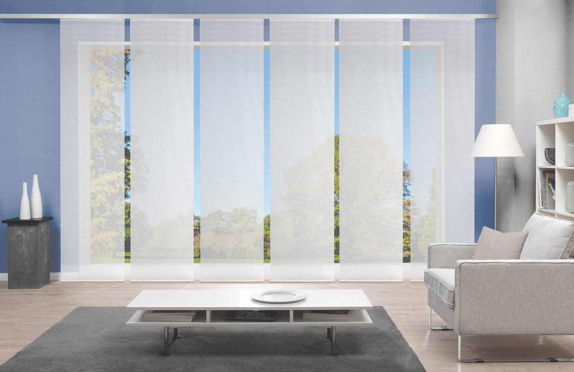 Vision S Schiebegardine »6ER SET ROM«, (6 St.), HxB: 260x60, Schiebevorhang 6er Set Uni Vision S Schiebegardine »6ER SET ROM«, (6 St.), HxB: 260x60, Schiebevorhang 6er Set Uni von Vision S