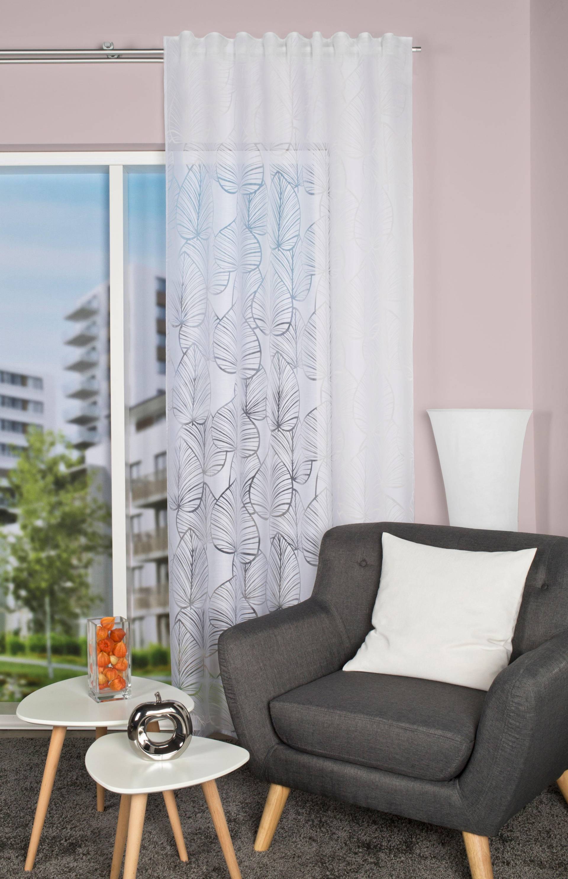 HOME WOHNIDEEN Vorhang »BLATTANO«, (1 St.), HxB: 245x140 HOME WOHNIDEEN Vorhang »BLATTANO«, (1 St.), HxB: 245x140 von Home Wohnideen