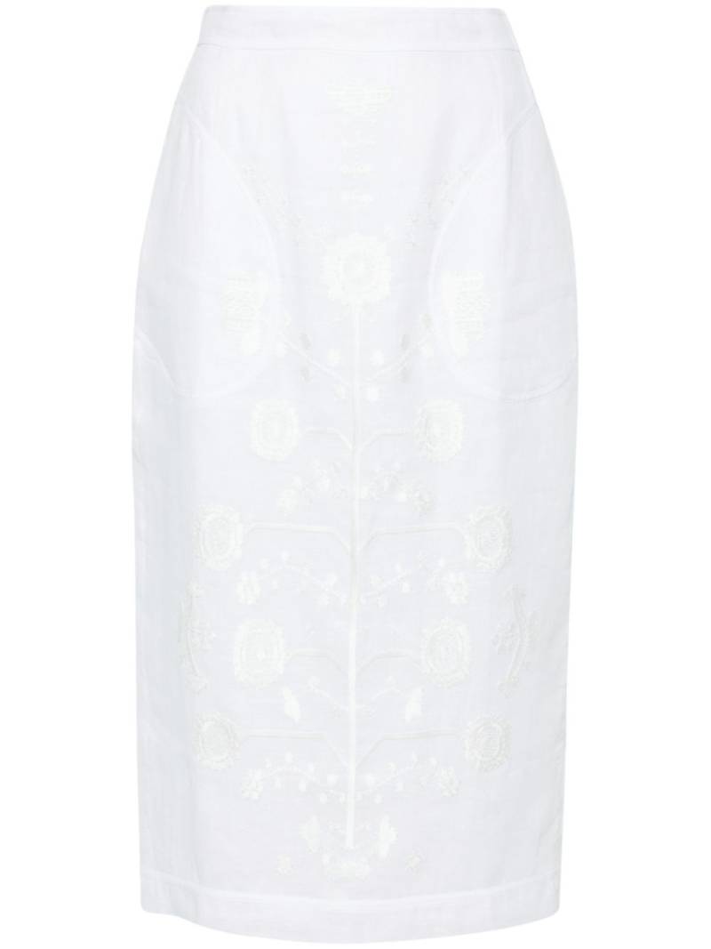 Vita Kin Yana midi skirt - White von Vita Kin