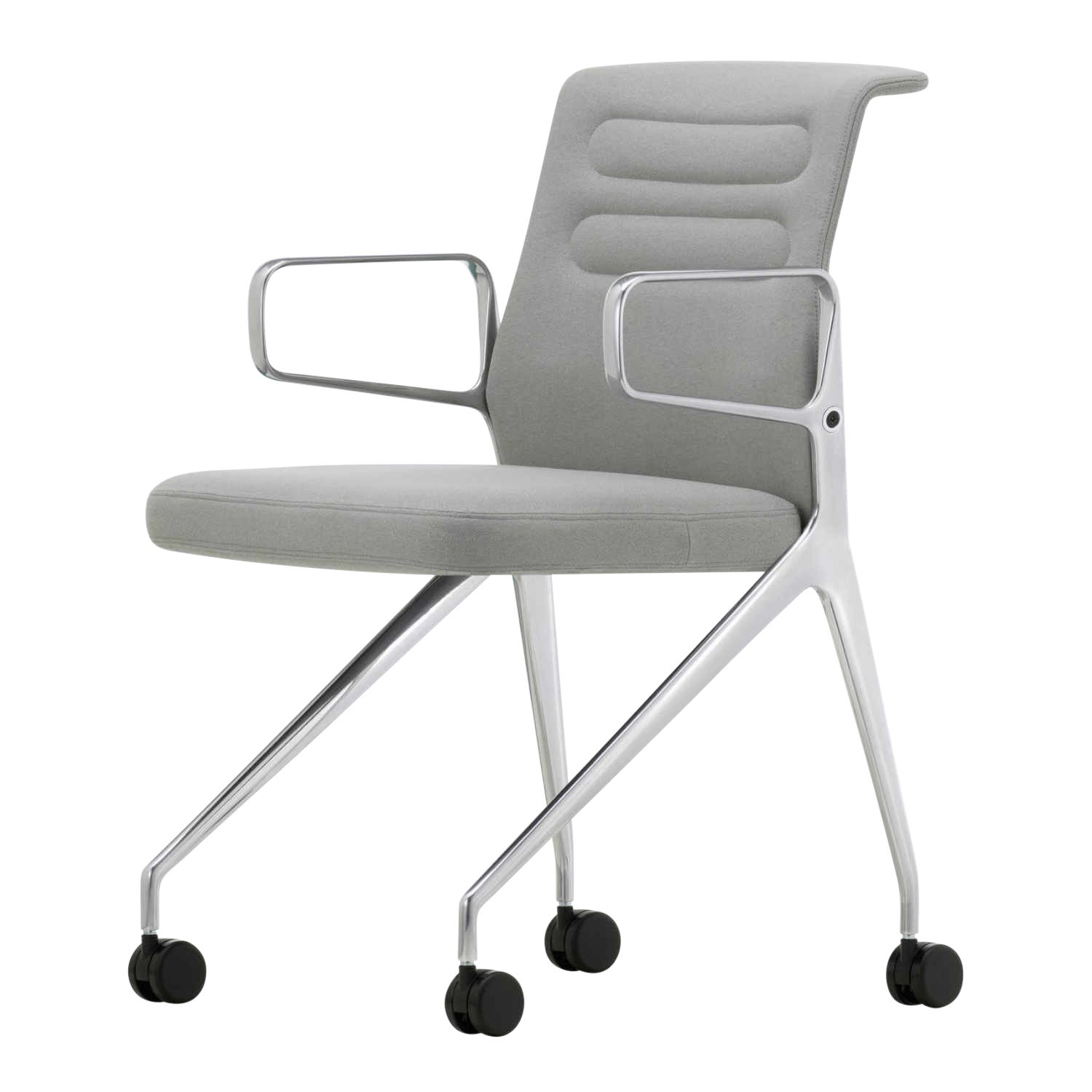 AC5 Swift Besucherstuhl, Bezug stoff plano nero, Rollen rolle weich gebremst für harte böden AC5 Swift Besucherstuhl, Bezug stoff plano nero, Rollen rolle weich gebremst für harte böden von Vitra