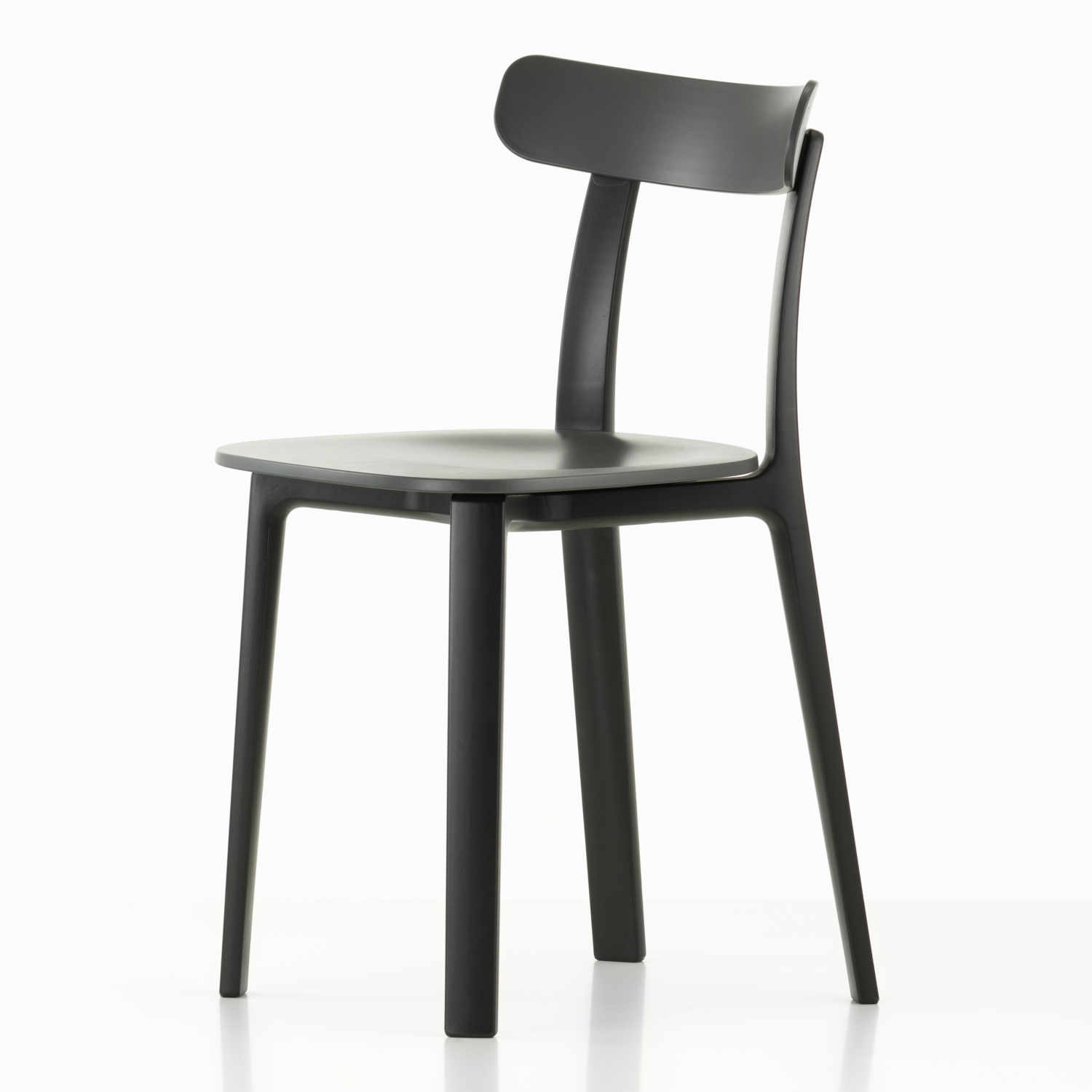 All Plastic Chair, Farbe graphitgrau - two tone, Gleiter gleiter für teppichböden von Vitra