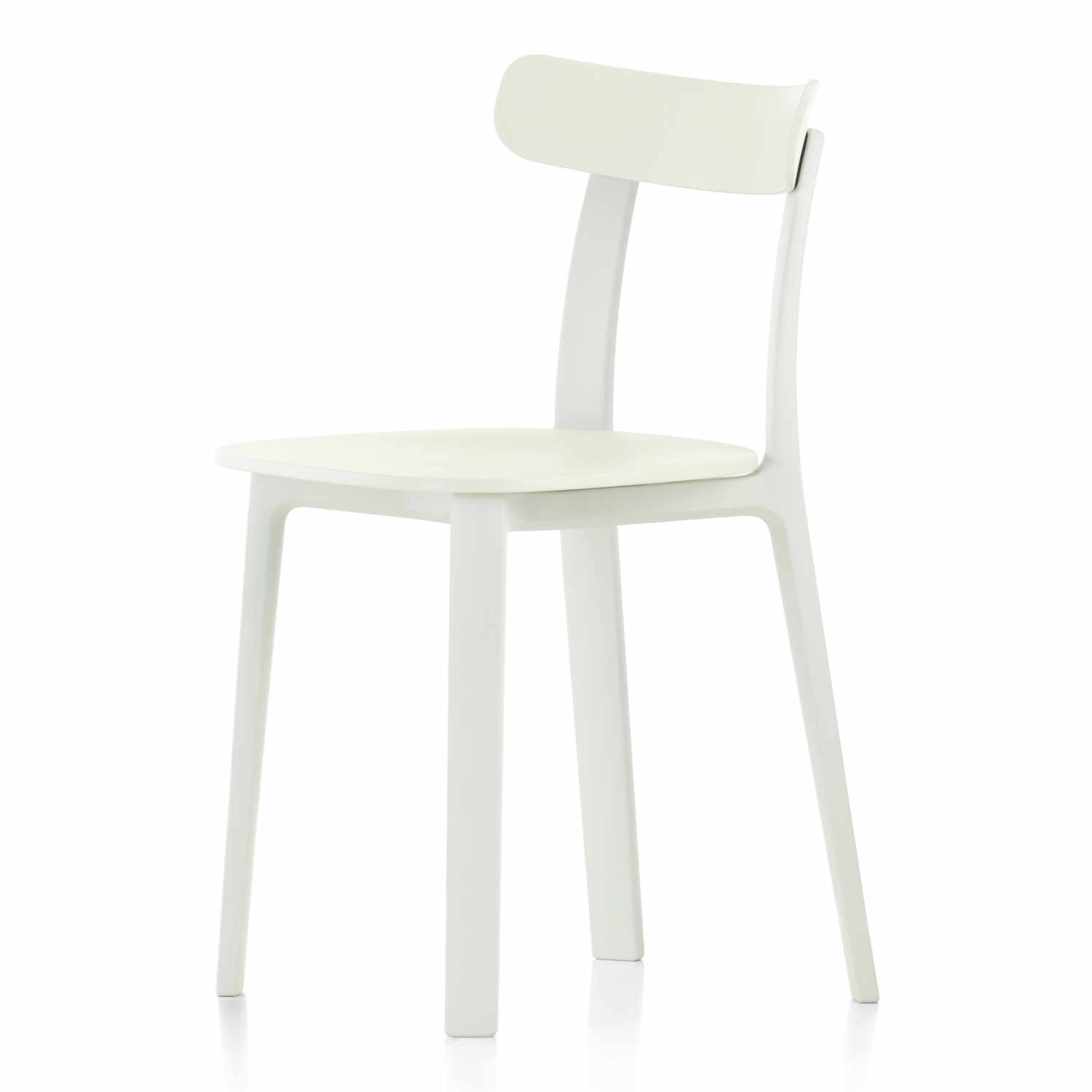 All Plastic Chair, Farbe weiss - two tone, Gleiter filzgleiter für harte böden von Vitra