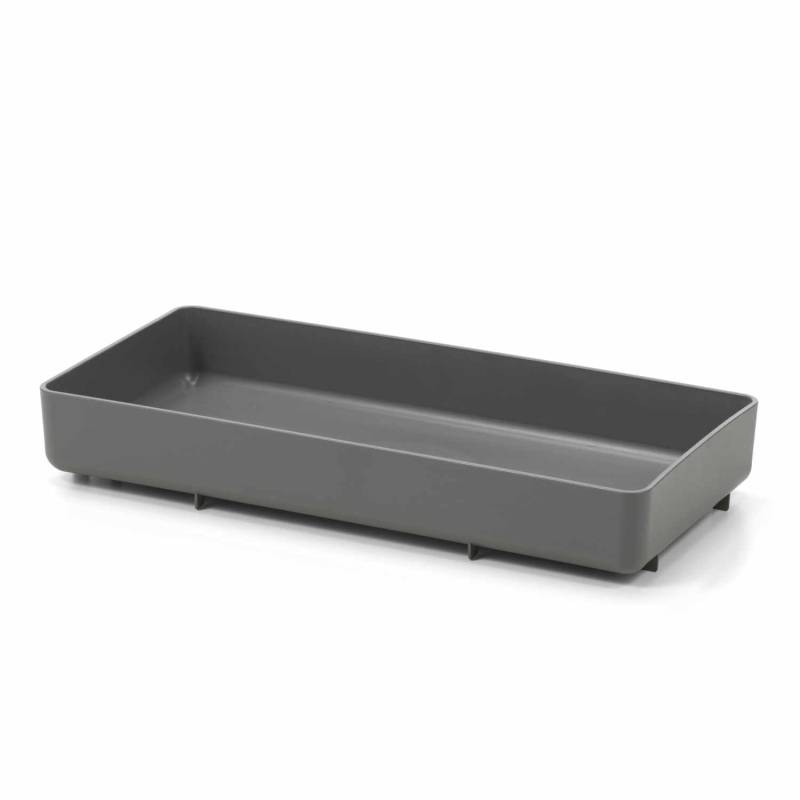 Chap Tray Behälter, Farbe dunkelgrau re von Vitra