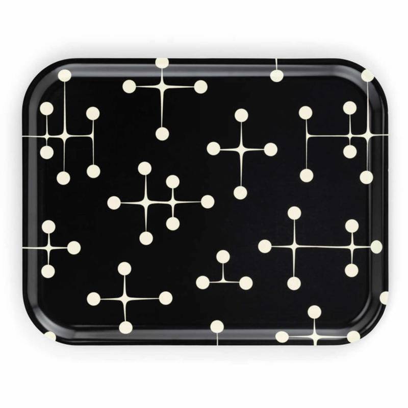 Classic Tray Dot Pattern Tablett, Grösse large h. 2 x b. 36 x l. 46 cm, Farbe dot pattern reverse dark von Vitra