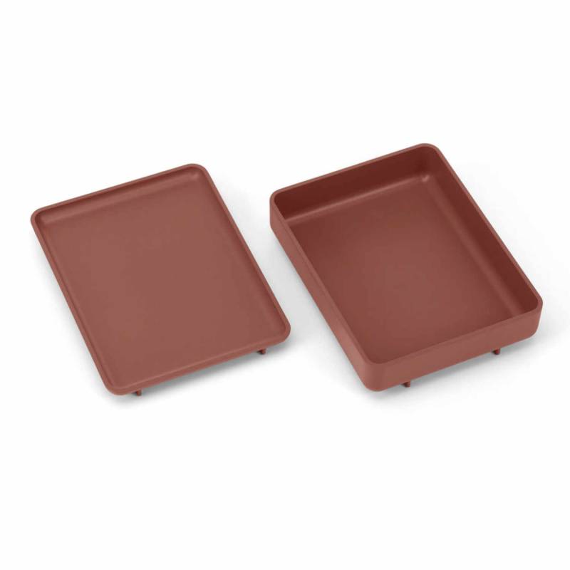 Drop Box Tray Set Tablare, Farbe backstein re von Vitra