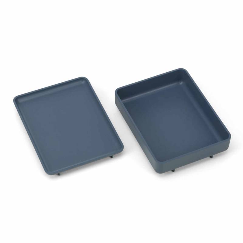 Drop Box Tray Set Tablare, Farbe meerblau re von Vitra