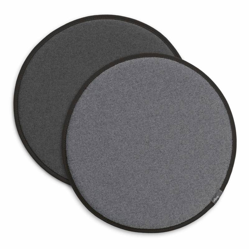 Seat Dots Sitzkissen/Sitzauflage, Farbe schwarz/crèmeweiss - sierragrau/schwarz von Vitra