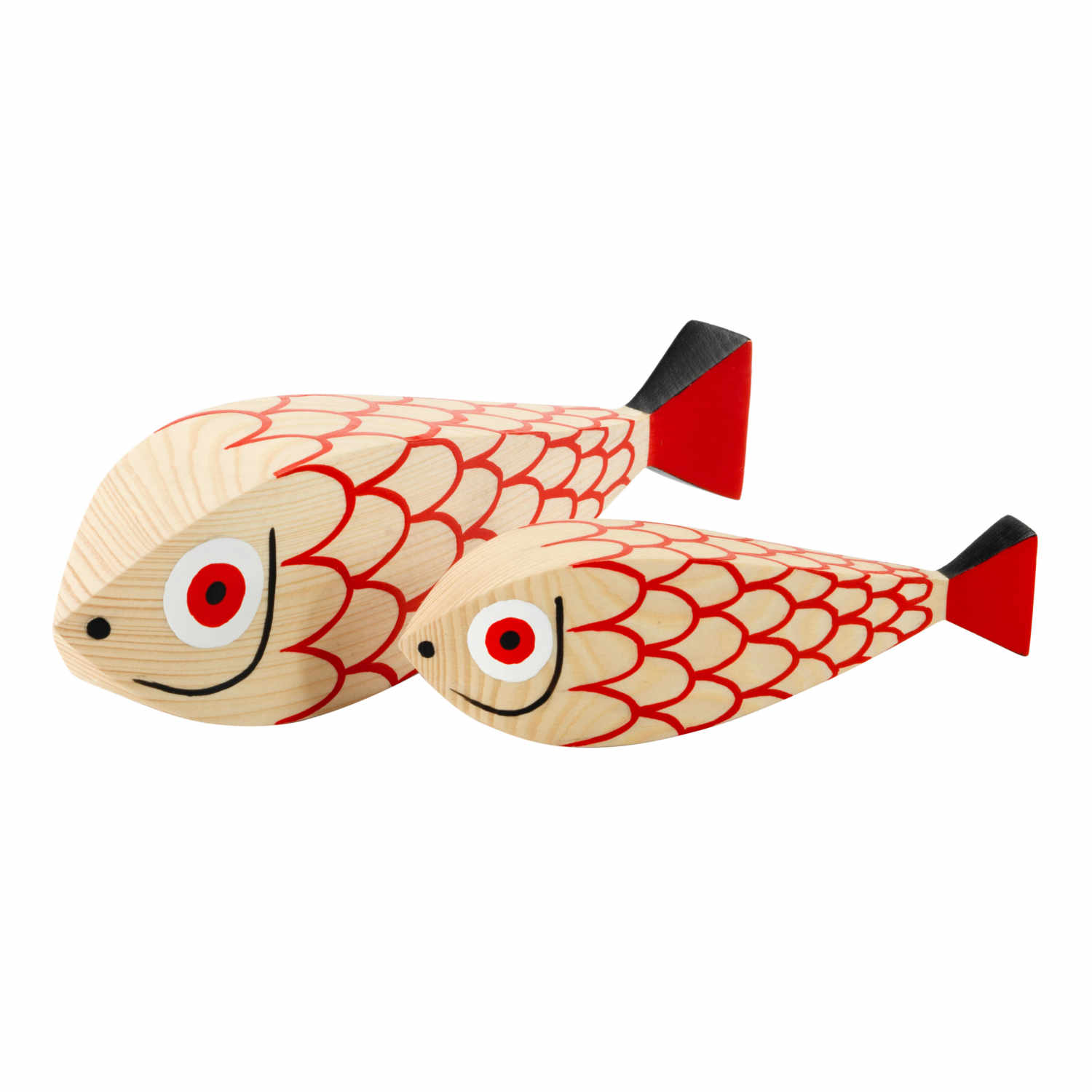 Wooden Doll Mother Fish & Child Figur von Vitra