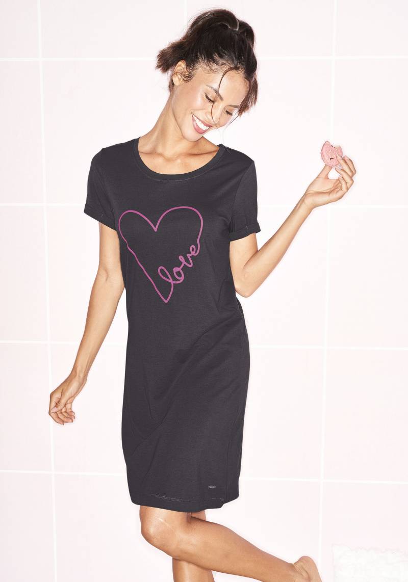 Vivance Dreams Bigshirt, mit Herzchendruck von Vivance Dreams