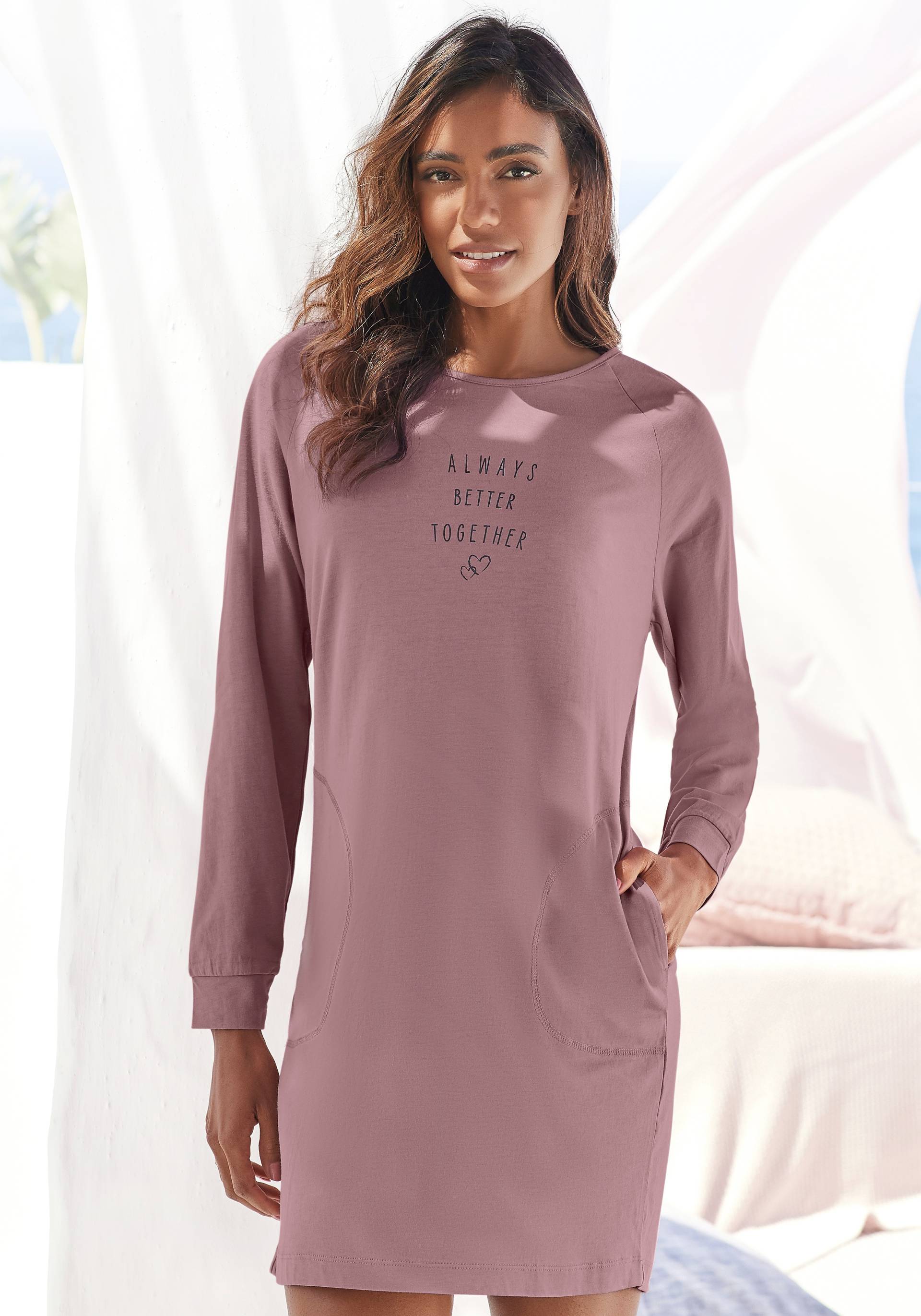 Vivance Dreams Nachthemd, mit Statement Frontprint Vivance Dreams Nachthemd, mit Statement Frontprint von Vivance Dreams