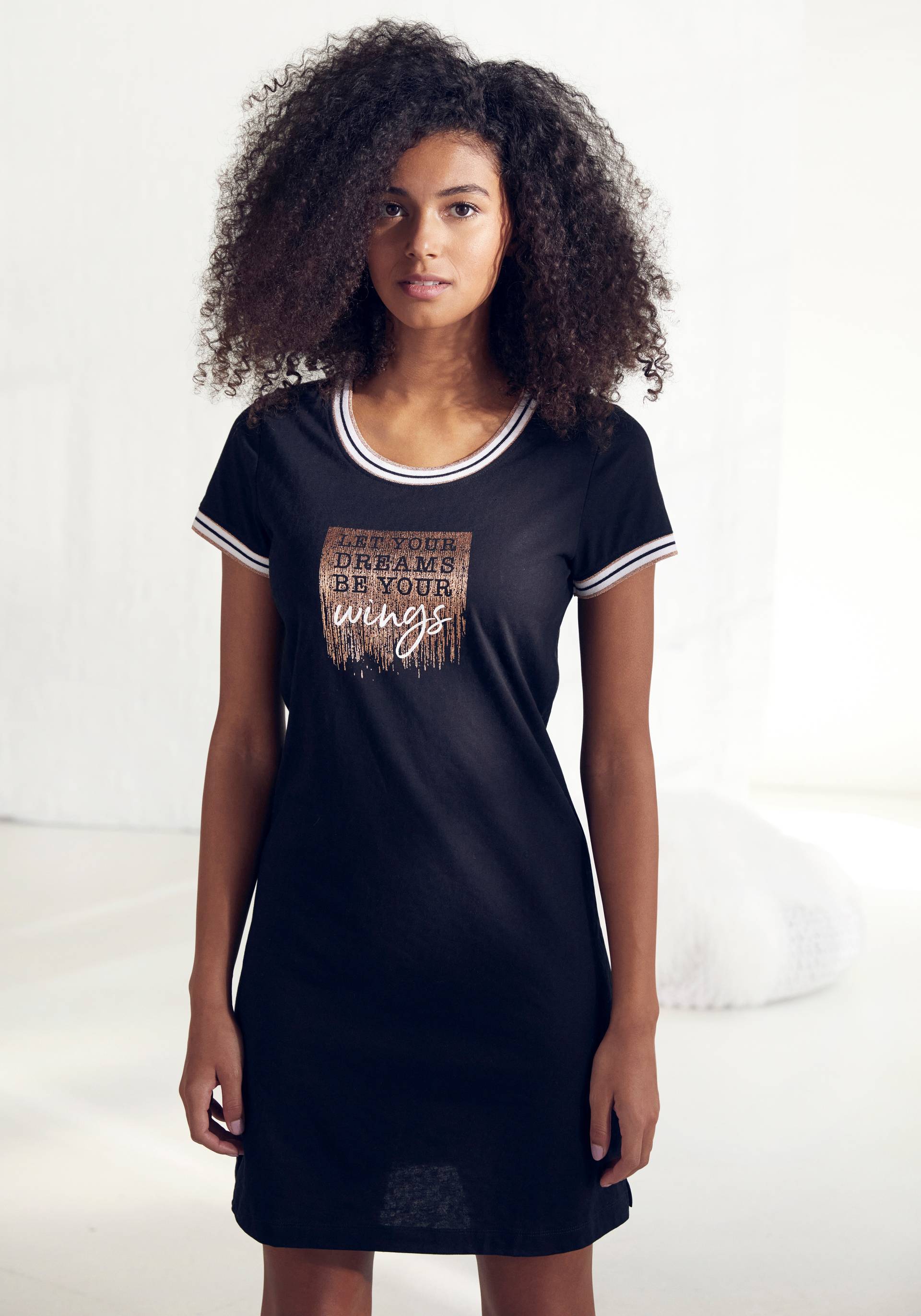 Vivance Dreams Nachthemd, mit Statement-Print Vivance Dreams Nachthemd, mit Statement-Print von Vivance Dreams