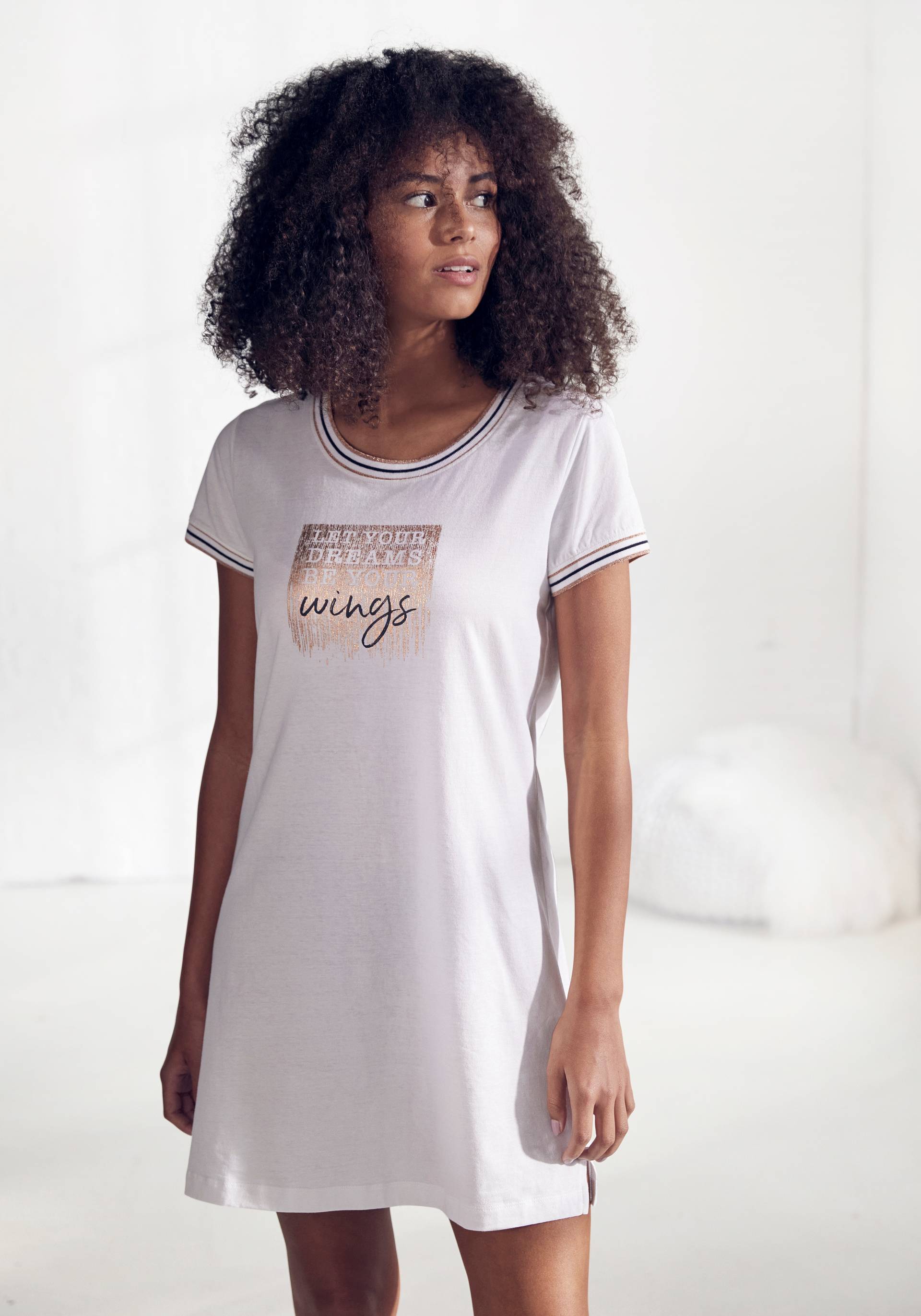 Vivance Dreams Nachthemd, mit Statement-Print Vivance Dreams Nachthemd, mit Statement-Print von Vivance Dreams