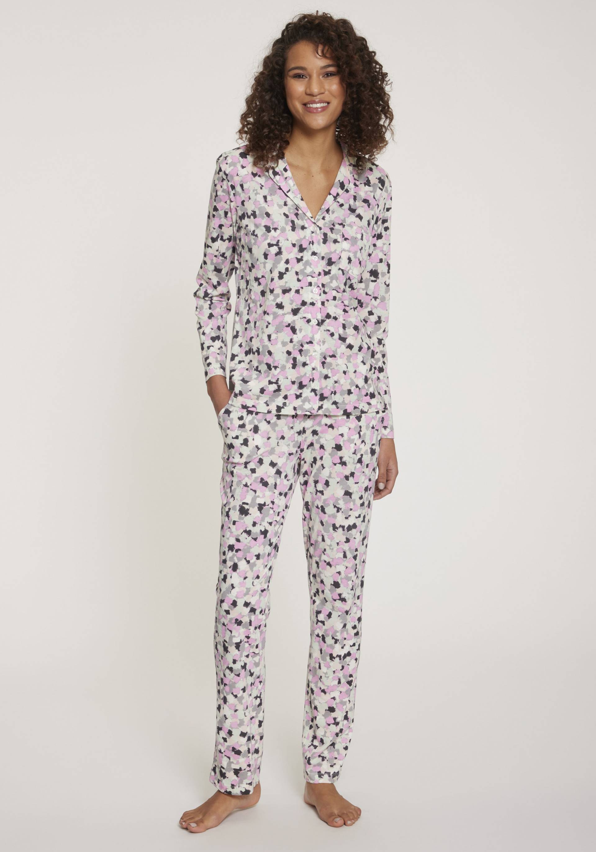 Vivance Dreams Pyjama, (2 tlg.), mit Aquarell-Muster von Vivance Dreams