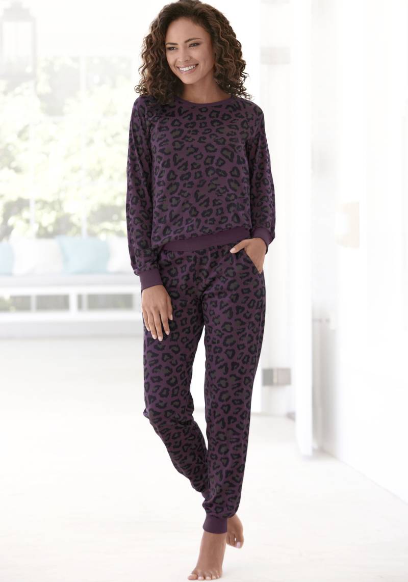 Vivance Dreams Pyjama, (2 tlg.), mit tonalem Animalprint von Vivance Dreams