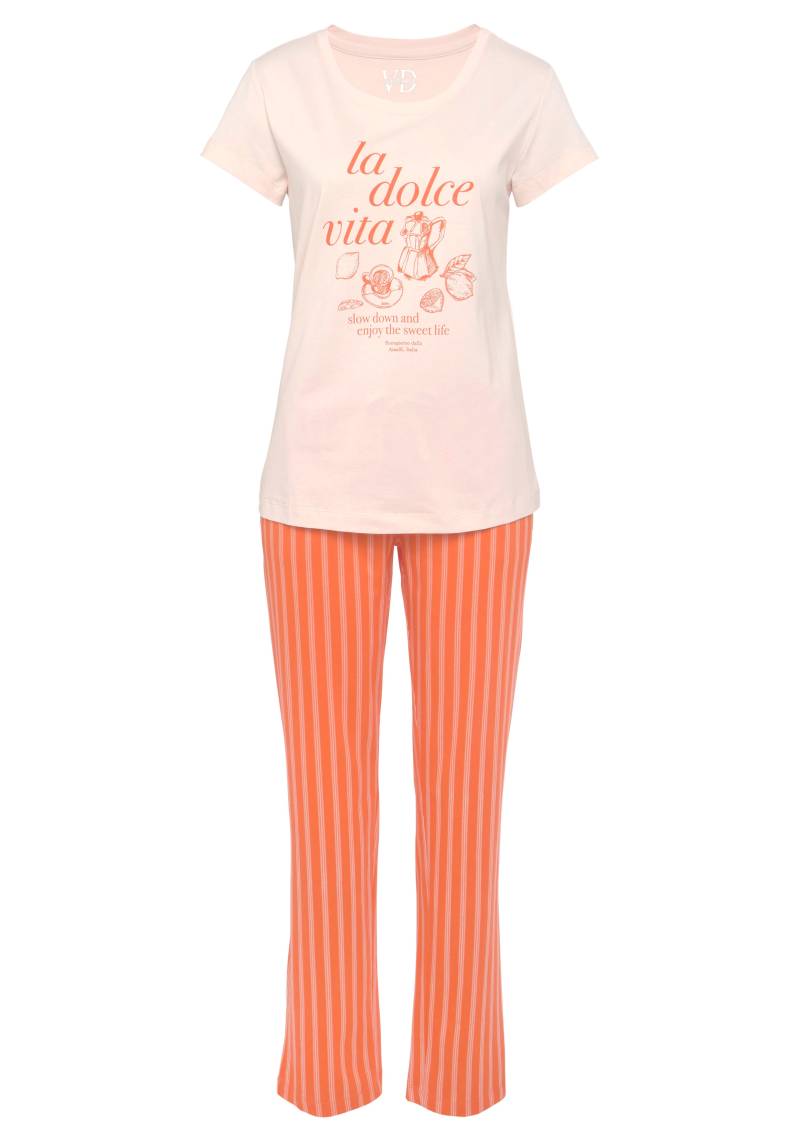 Vivance Dreams Pyjama, (2 tlg.), mit zartem Streifenmuster von Vivance Dreams