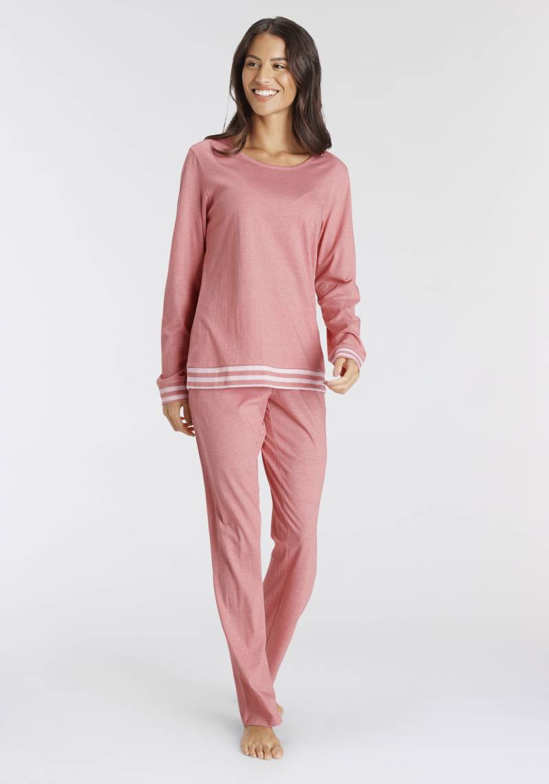 Vivance Dreams Pyjama, (2 tlg.), mit gestreiften Bündchen von Vivance Dreams