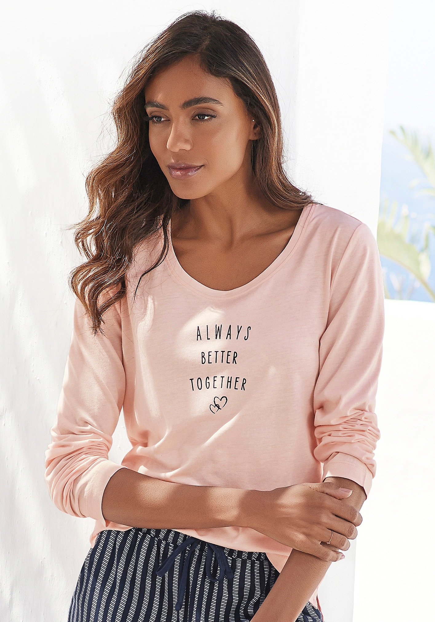 Vivance Dreams Pyjamaoberteil, mit Statementdruck Vivance Dreams Pyjamaoberteil, mit Statementdruck von Vivance Dreams