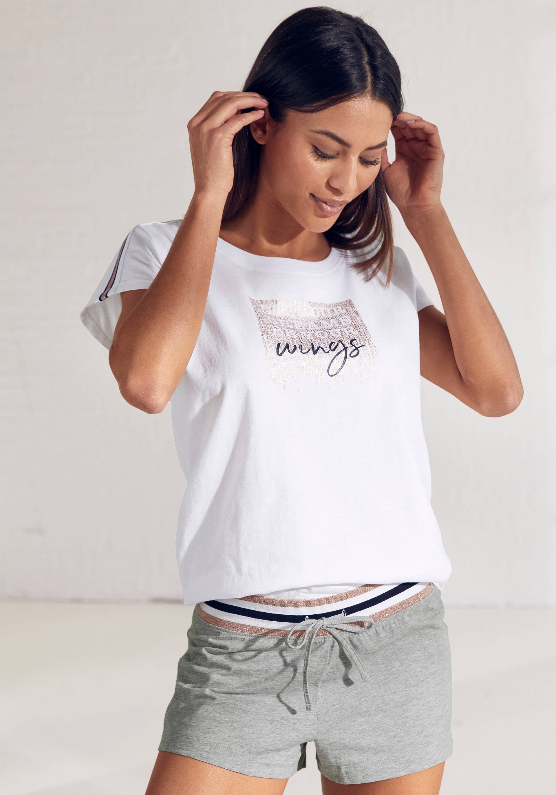 Vivance Dreams Shorty, (2 tlg.), mit Folien-Print Vivance Dreams Shorty, (2 tlg.), mit Folien-Print von Vivance Dreams