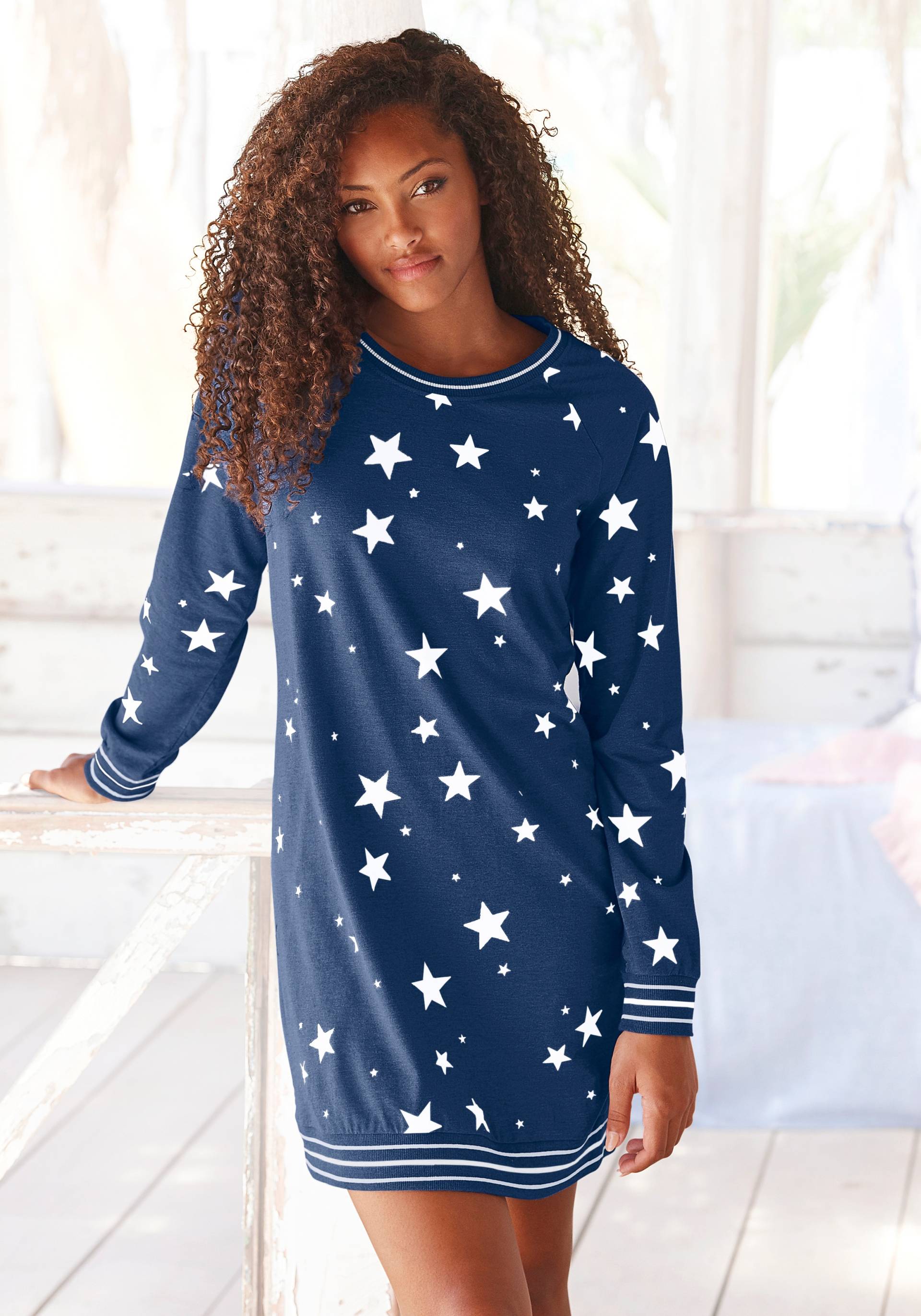 Vivance Dreams Sleepshirt, mit angesagtem Sternedruck von Vivance Dreams