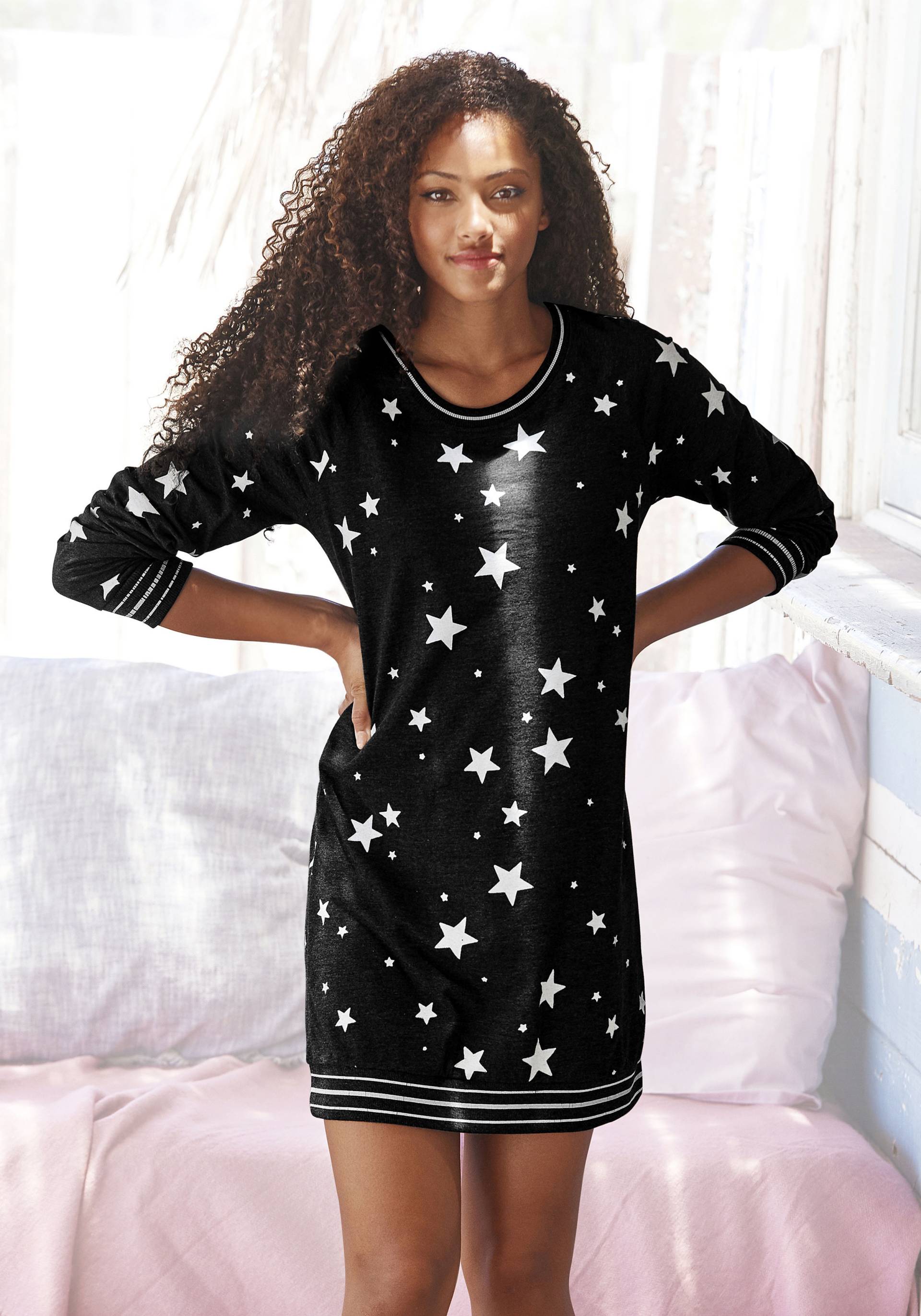 Vivance Dreams Sleepshirt, mit angesagtem Sternedruck von Vivance Dreams