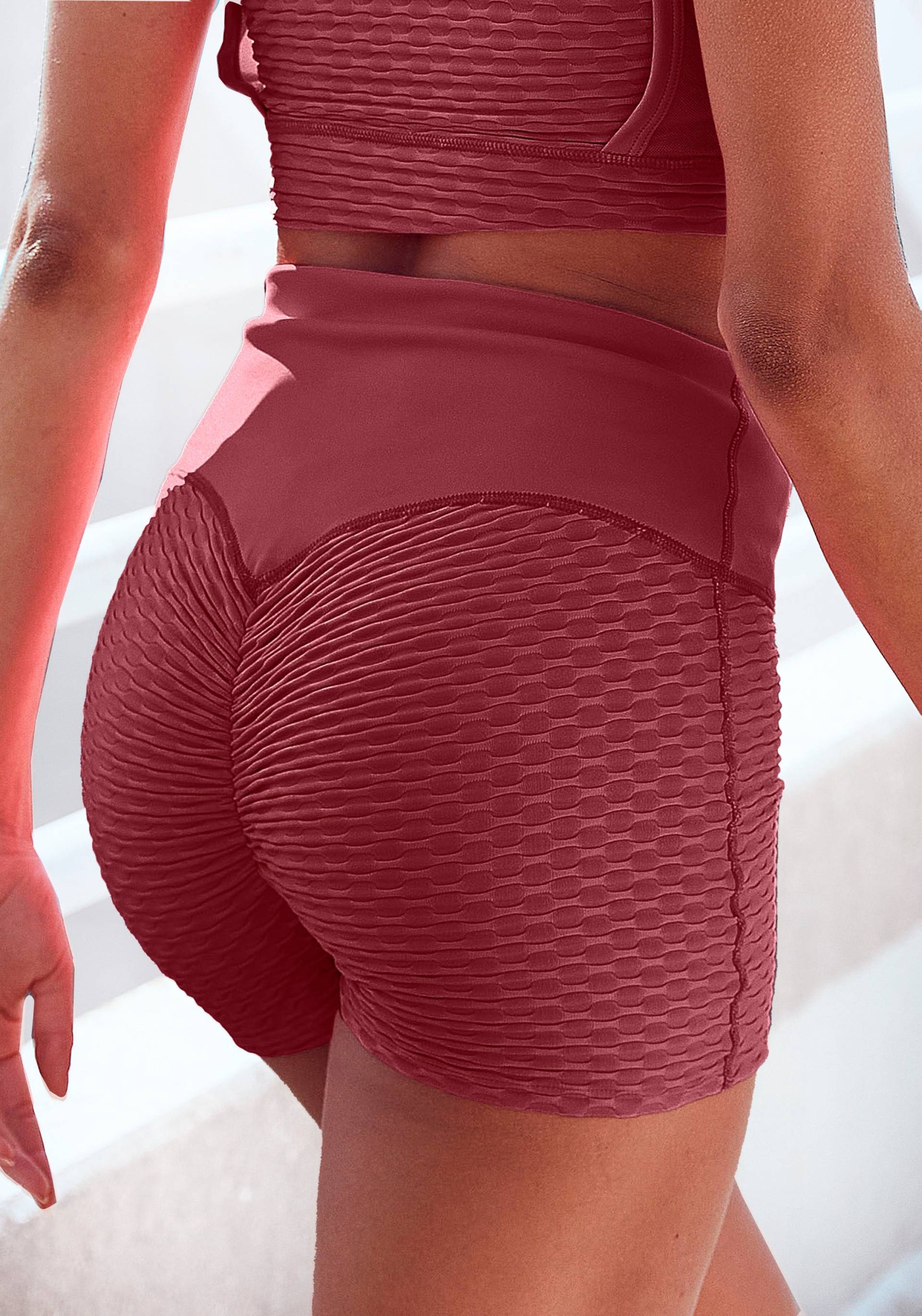 Vivance active Shorts, mit breitem Bund und Wabenoptik von Vivance active