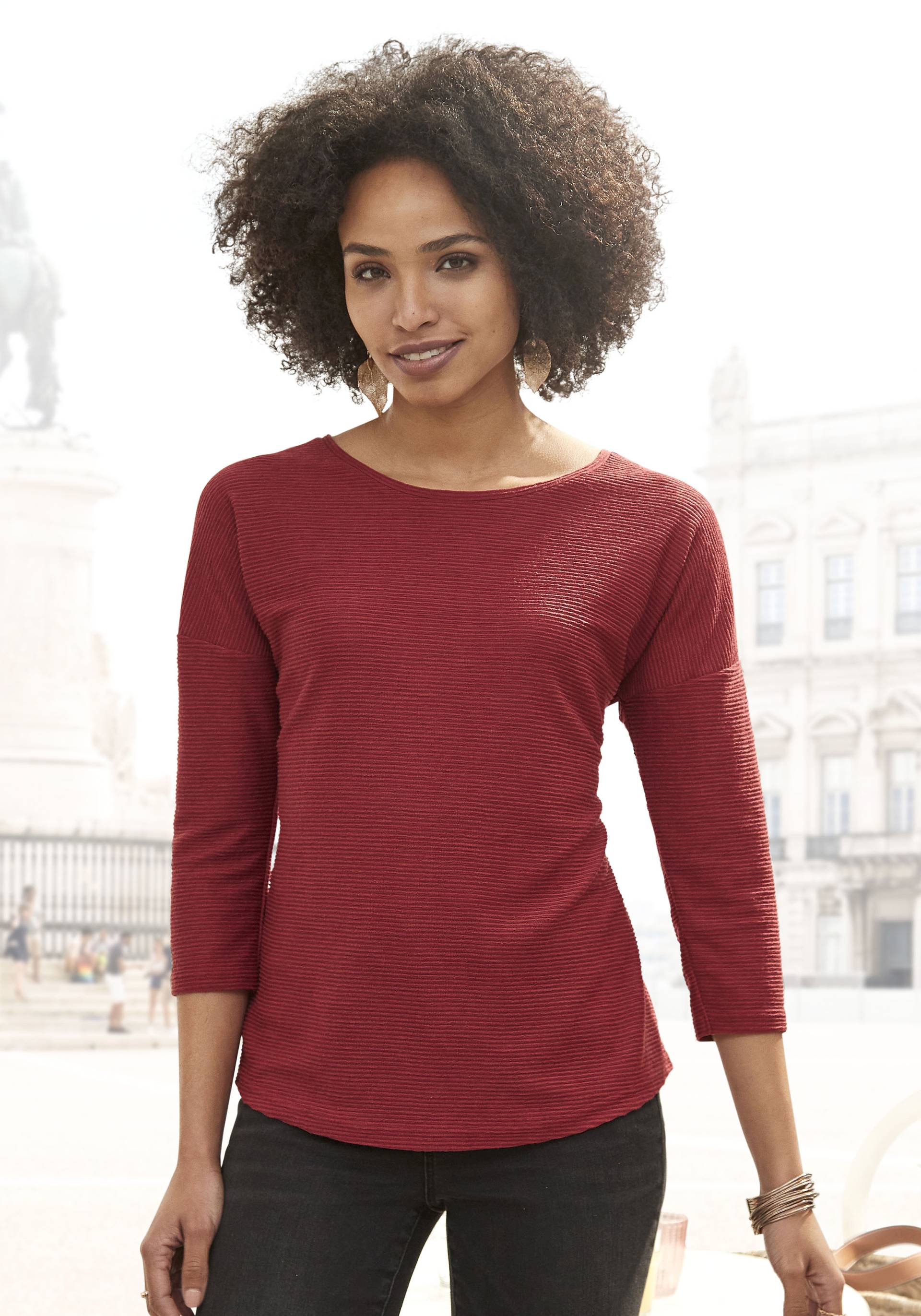 Vivance 3/4-Arm-Shirt, aus strukturierter Qualität Vivance 3/4-Arm-Shirt, aus strukturierter Qualität von Vivance