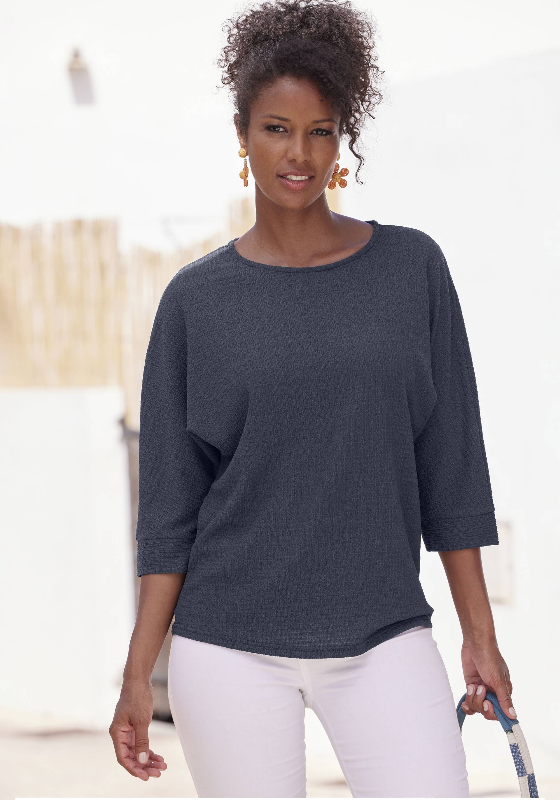 Vivance 3/4-Arm-Shirt »aus bügelfreier Crêpe-Qualität« Vivance 3/4-Arm-Shirt »aus bügelfreier Crêpe-Qualität« von Vivance