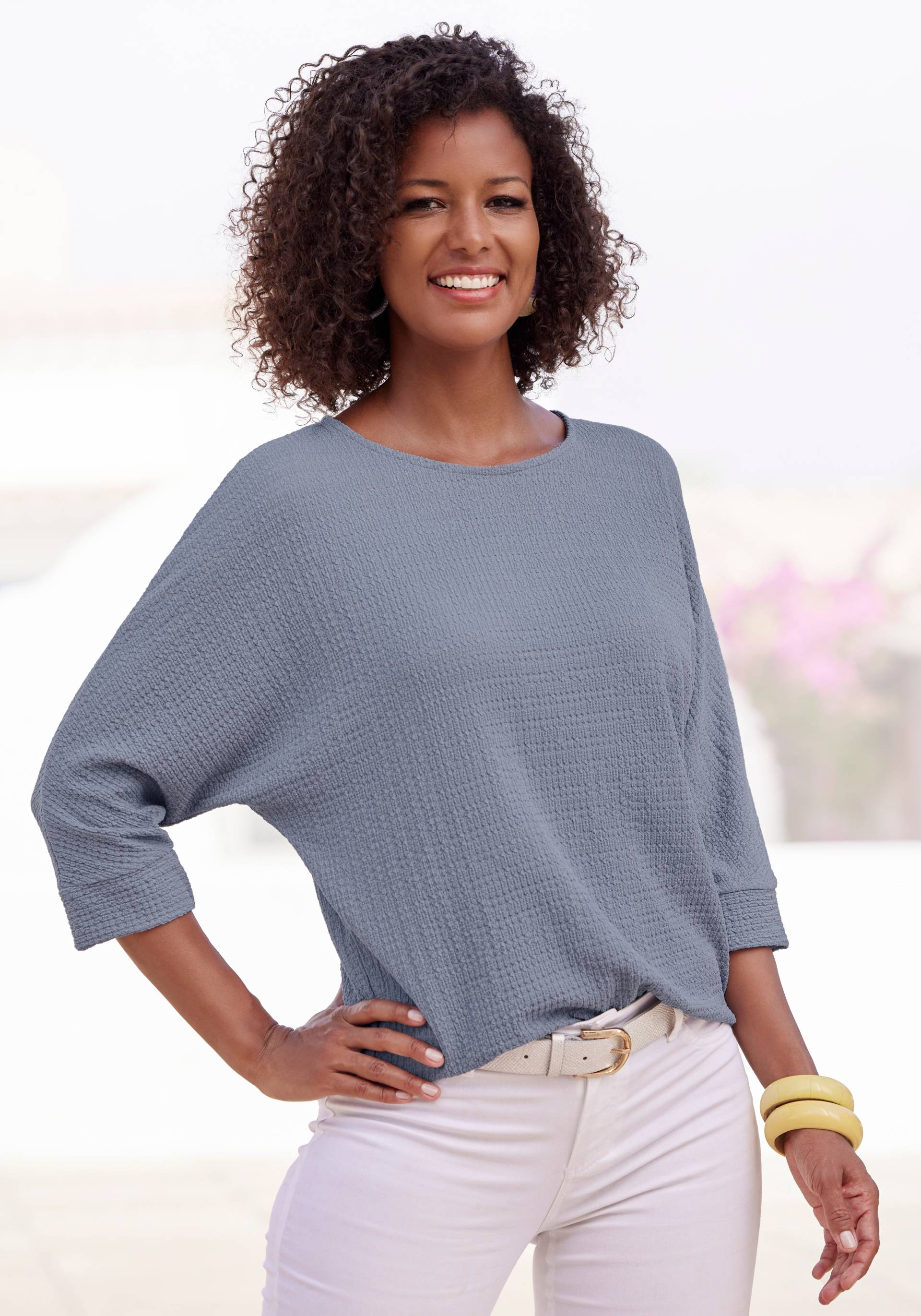 Vivance 3/4-Arm-Shirt »aus bügelfreier Crêpe-Qualität« Vivance 3/4-Arm-Shirt »aus bügelfreier Crêpe-Qualität« von Vivance
