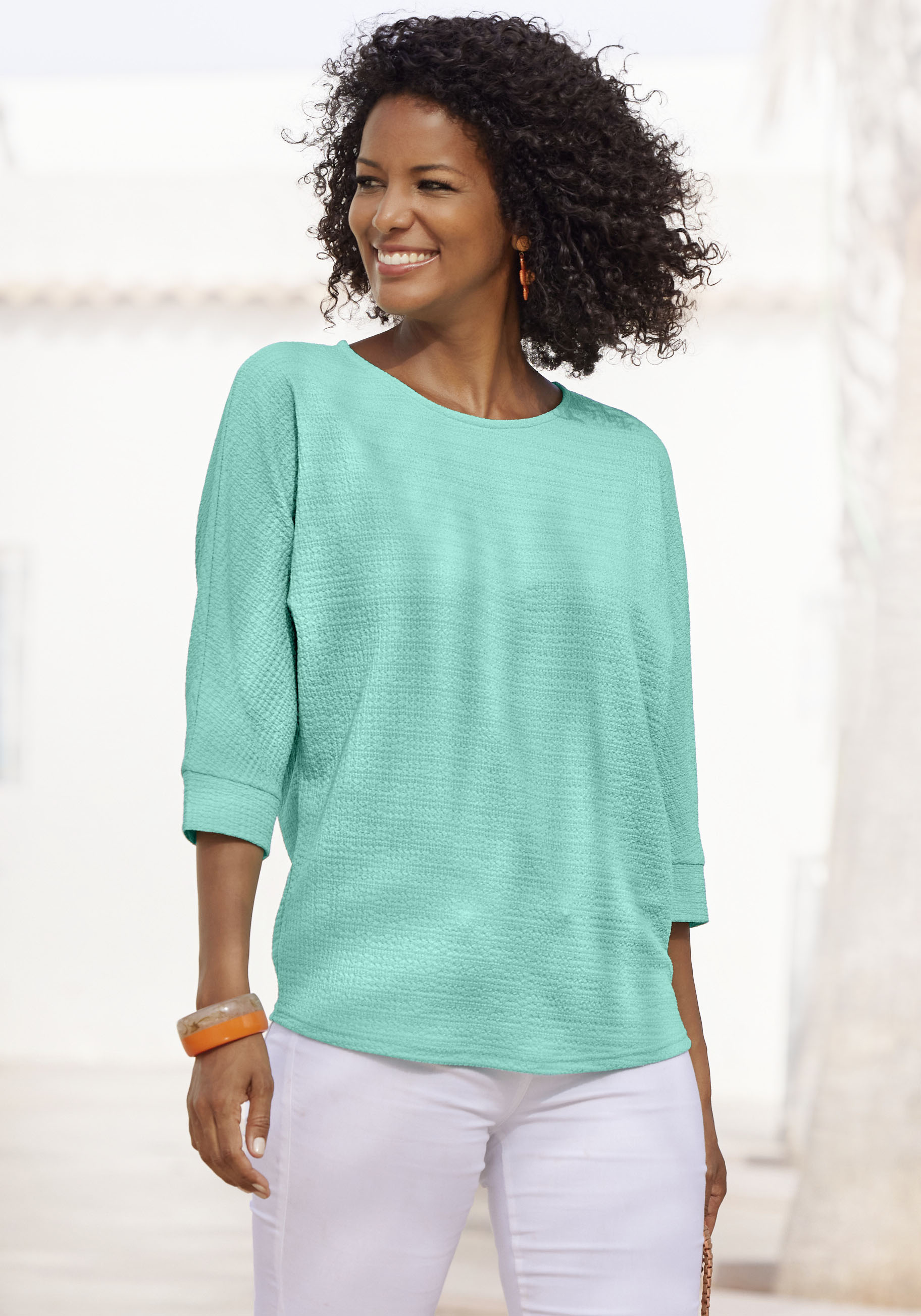 Vivance 3/4-Arm-Shirt »aus bügelfreier Crêpe-Qualität« Vivance 3/4-Arm-Shirt »aus bügelfreier Crêpe-Qualität« von Vivance