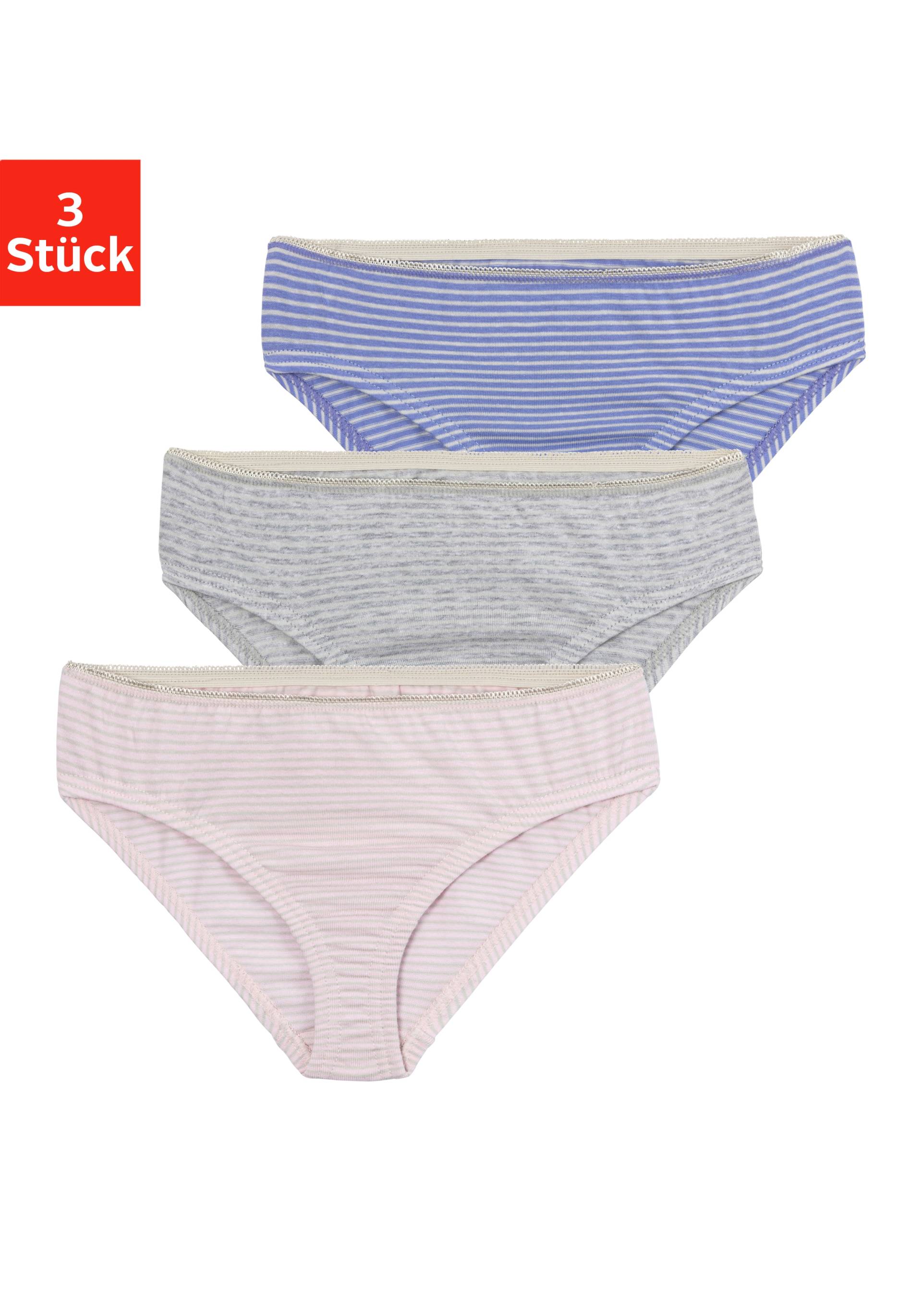 Vivance Bikinislip, (Packung, 3 St.), im Steifen-Design von Vivance