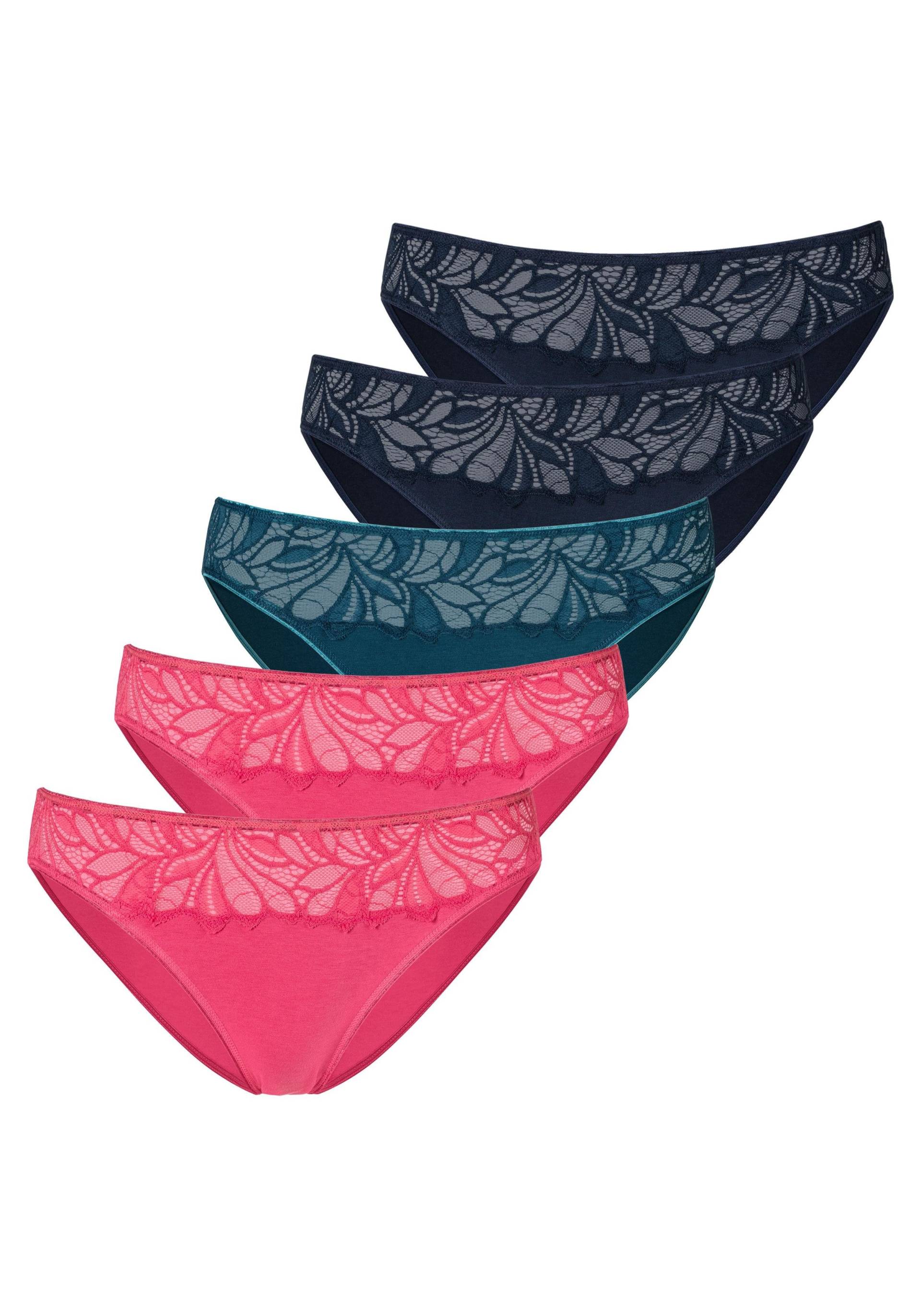 Vivance Bikinislip, (Packung, 5 St.), aus elastischer Baumwoll-Qualität von Vivance