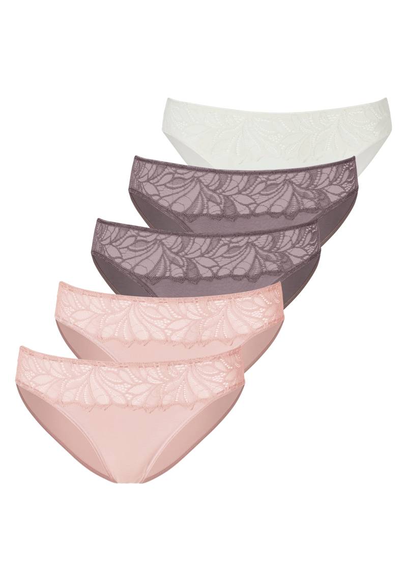 Vivance Bikinislip, (Packung, 5 St.), aus elastischer Baumwoll-Qualität von Vivance