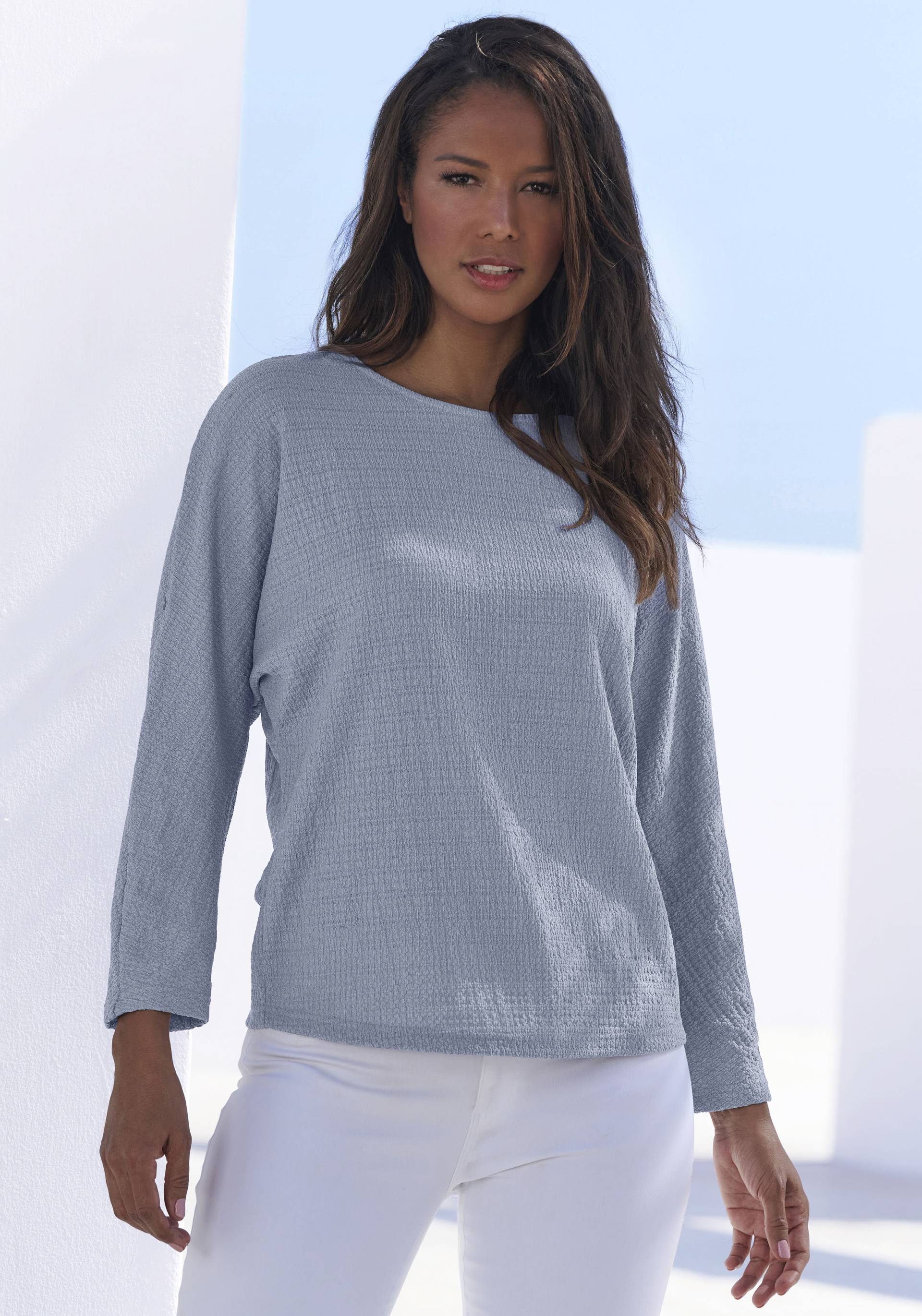 Vivance 2-in-1-Shirt »zum Krempeln«, aus bügelfreier Crêpe-Qualität Vivance 2-in-1-Shirt »zum Krempeln«, aus bügelfreier Crêpe-Qualität von Vivance