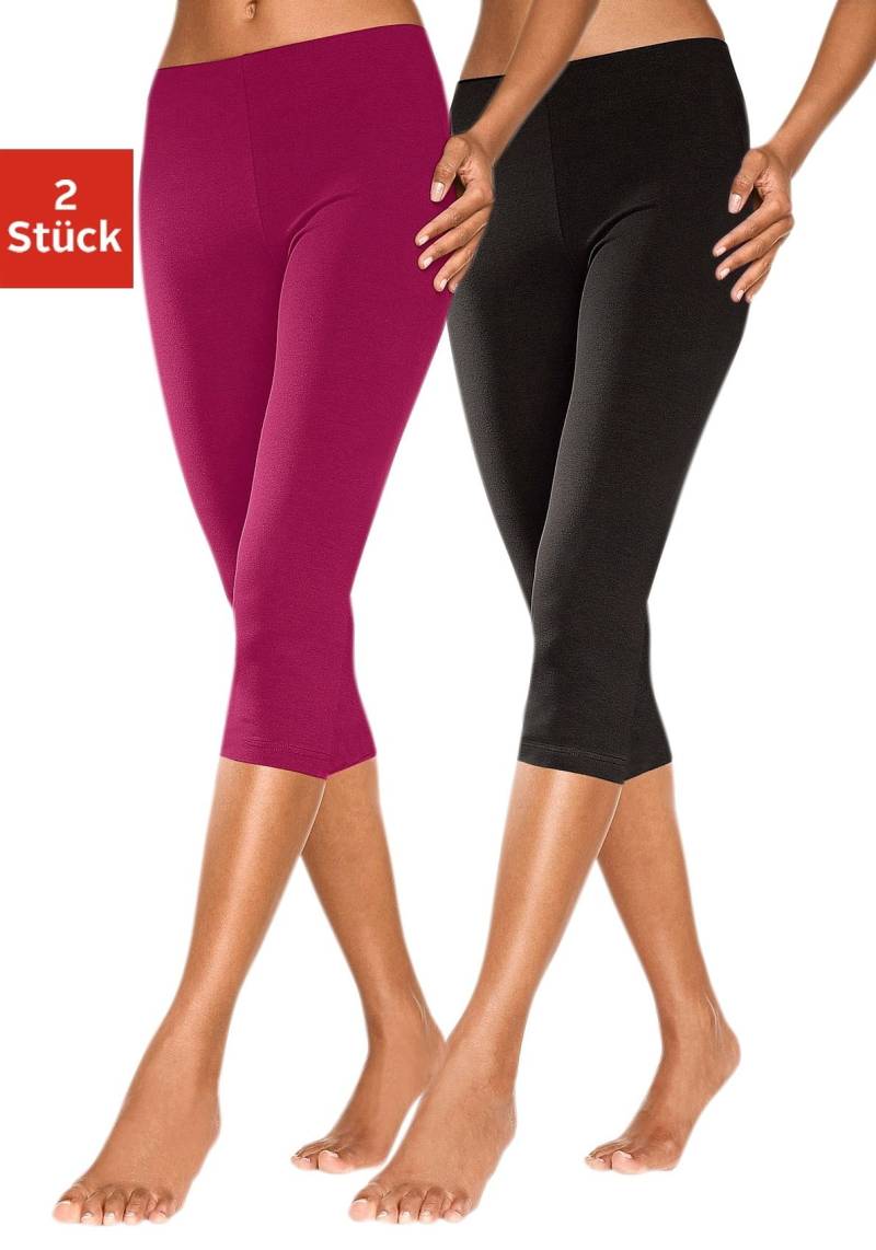 Vivance active Caprileggings, (2er-Pack), mit Gummibund, Loungewear von Vivance active