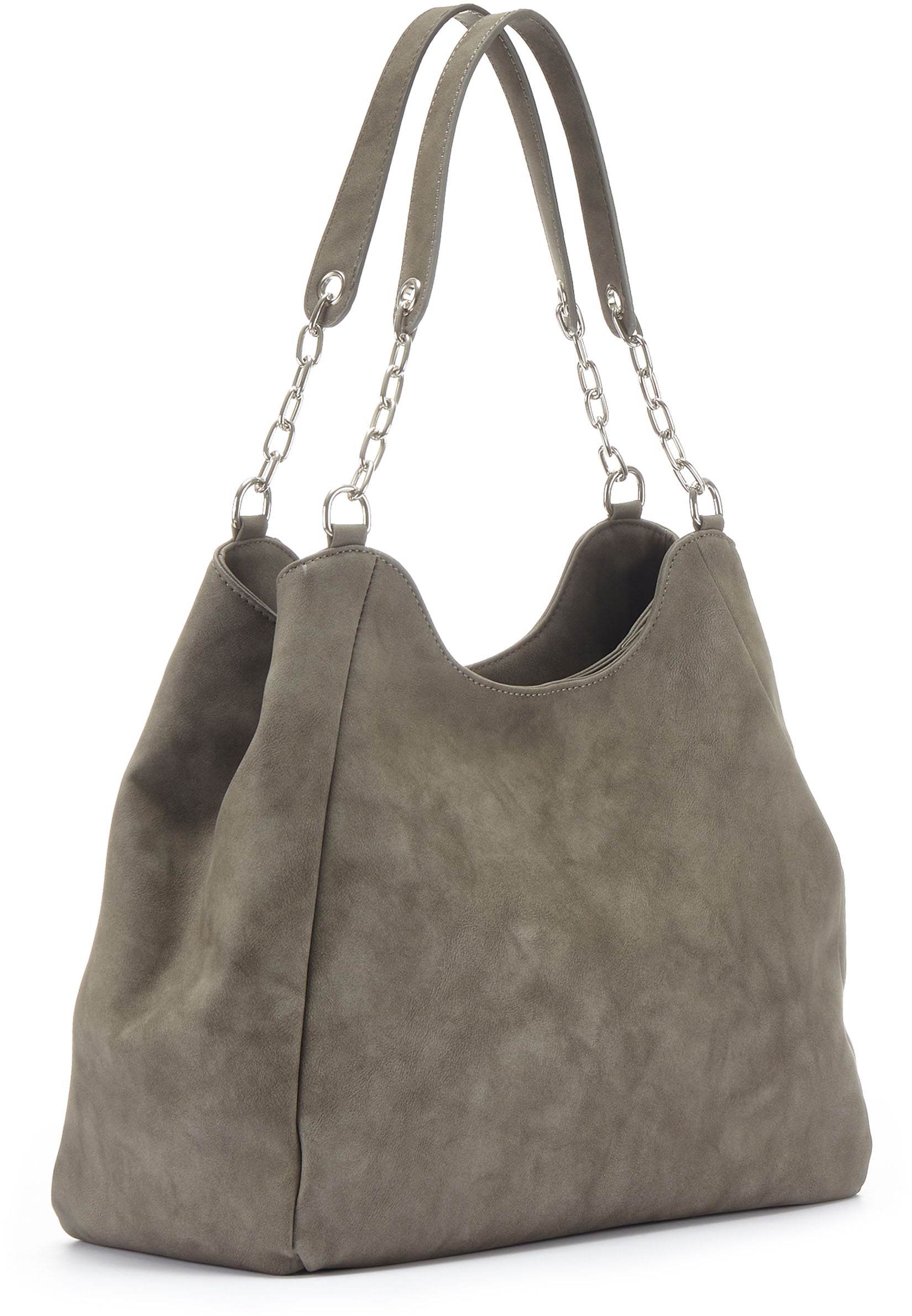 Vivance Henkeltasche, mit silberfarbenen Details, Schultertasche, Shopper, Handtasche VEGAN von Vivance