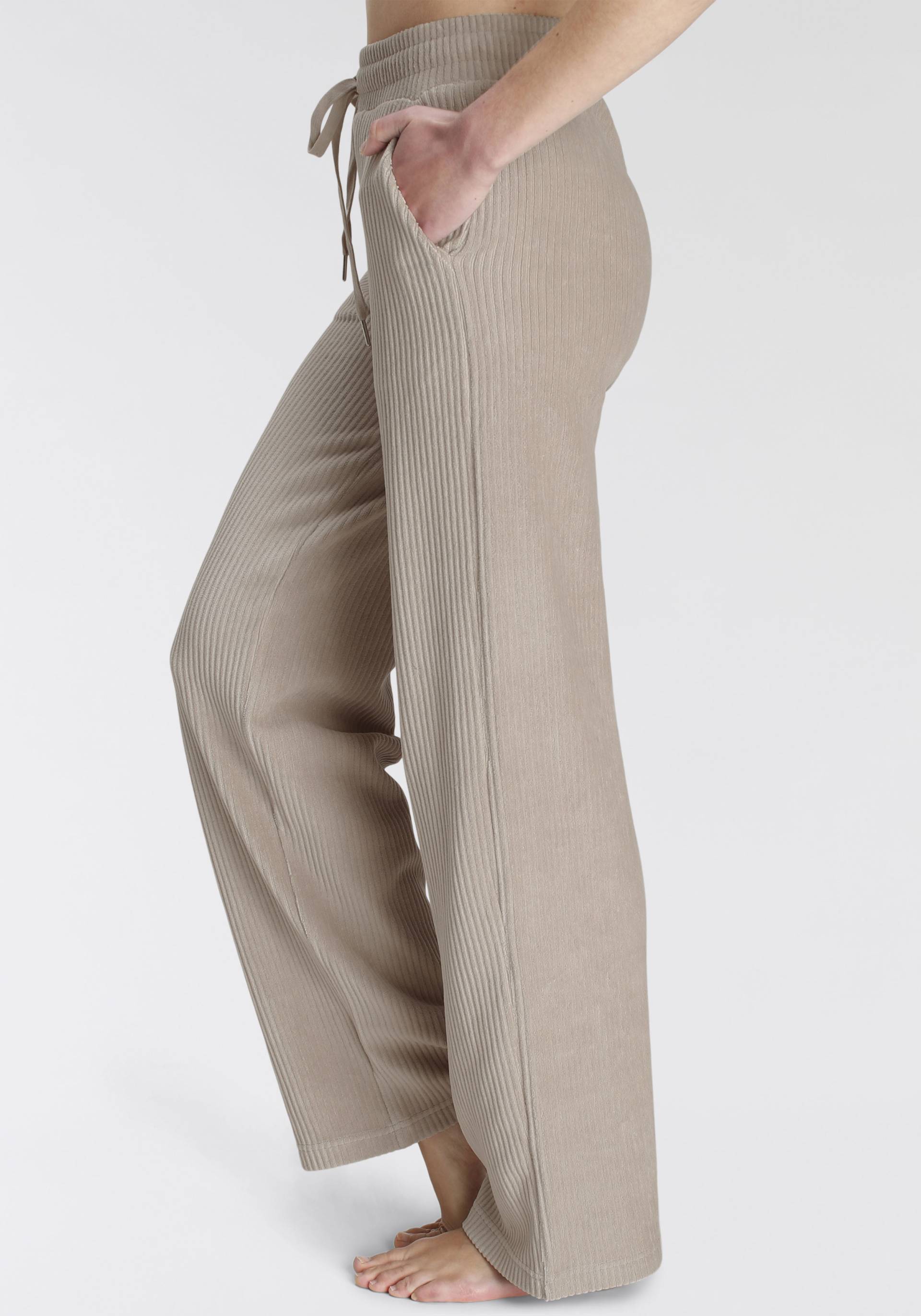 Vivance Homewearhose, mit breiter elastischen Cord Struktur, Loungewear von Vivance