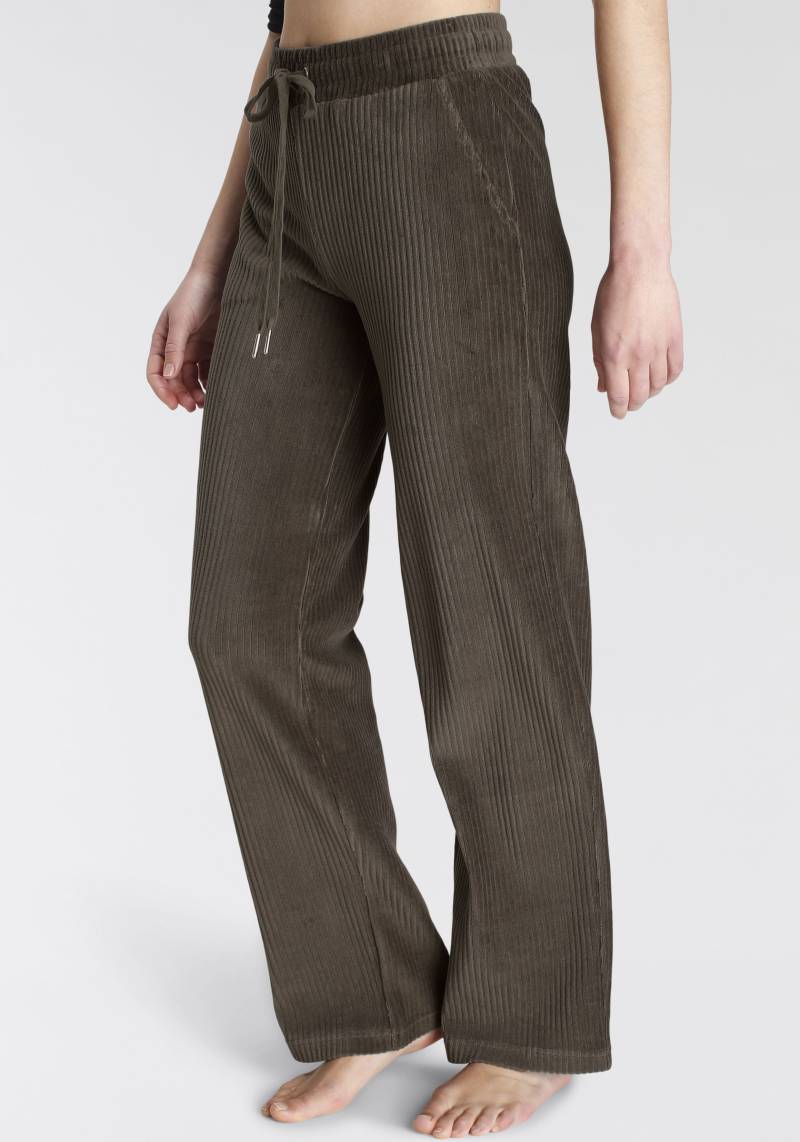 Vivance Homewearhose, mit breiter elastischen Cord Struktur, Loungewear von Vivance